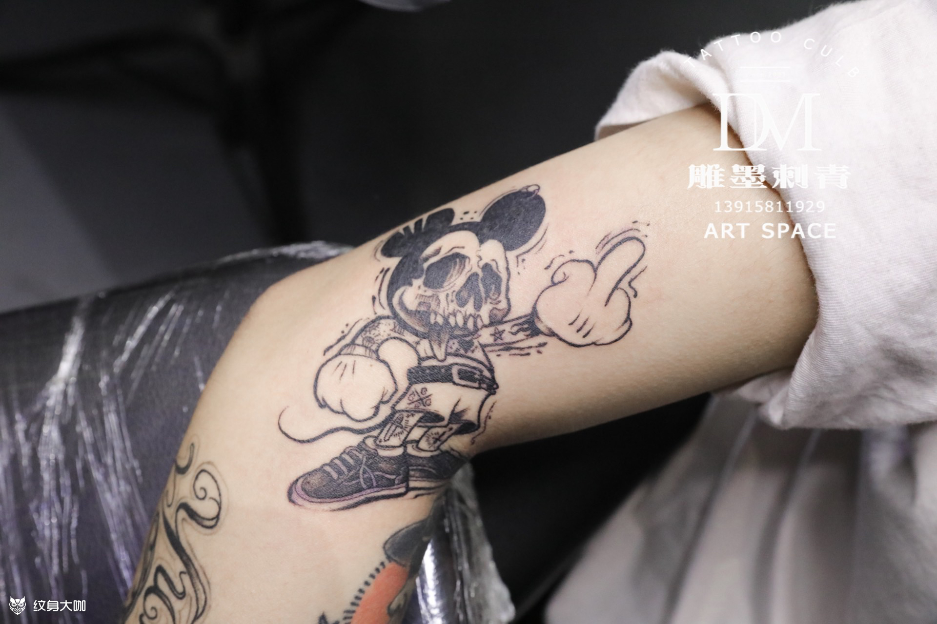 暗黑米老鼠_纹身图案手稿图片_常州-金坛雕墨的纹身作品集