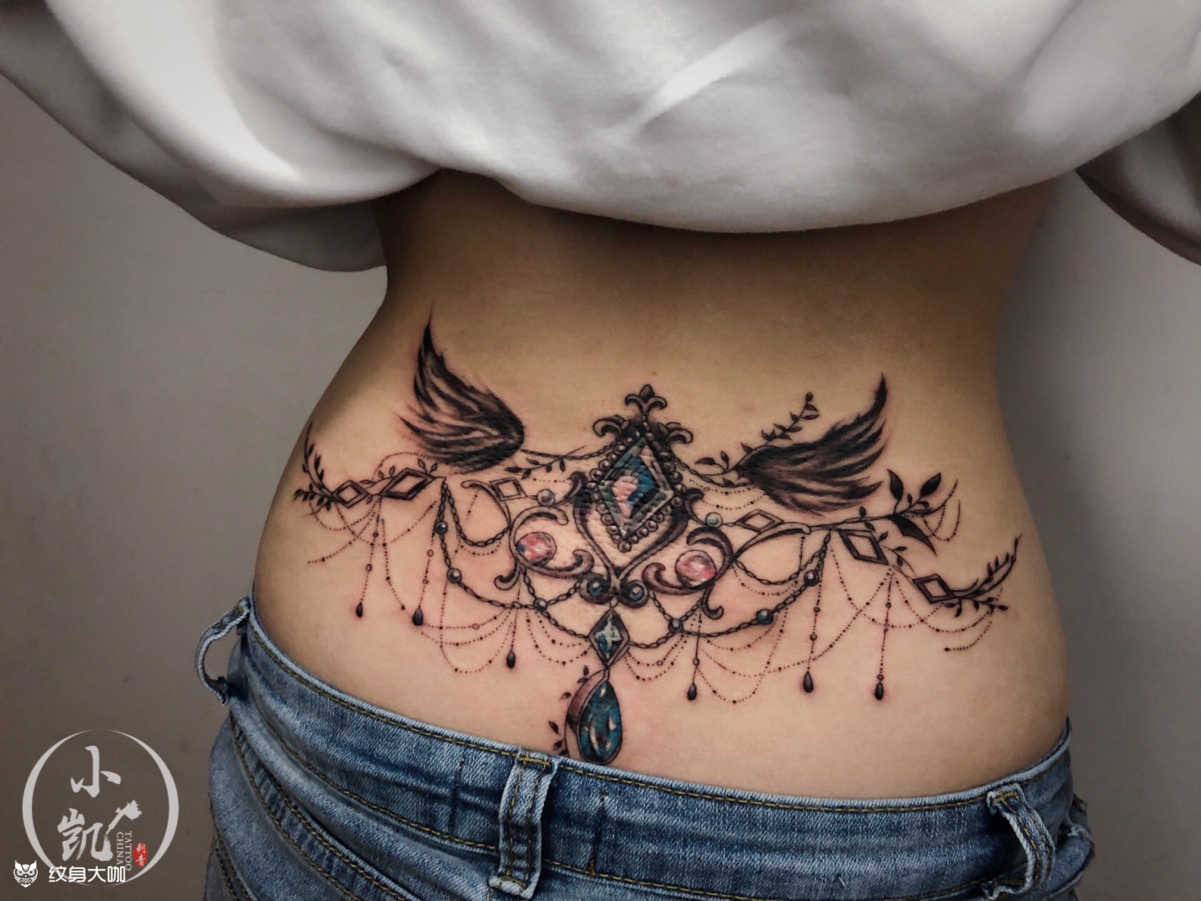 腰花_纹身图案手稿图片_小凯文身的纹身作品集