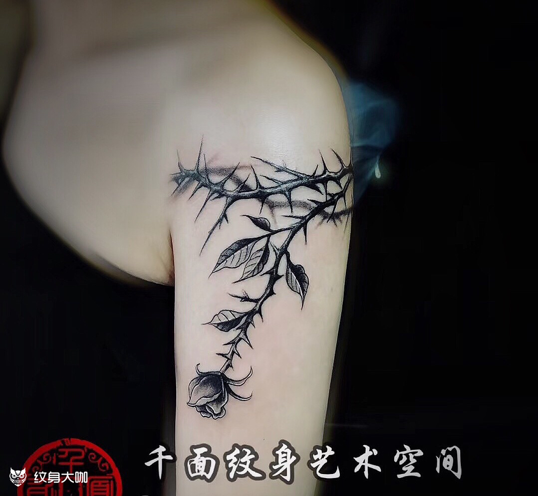 蔷薇_纹身图案手稿图片_娜娜的纹身作品集