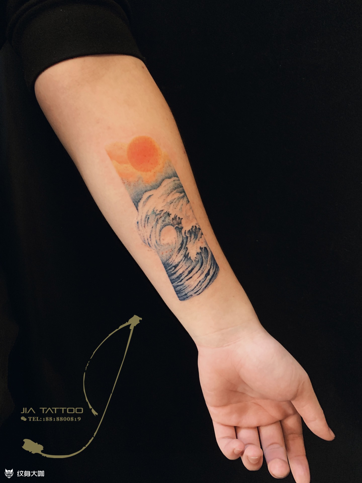 大海_纹身图案手稿图片_jia tattoo的纹身作品集