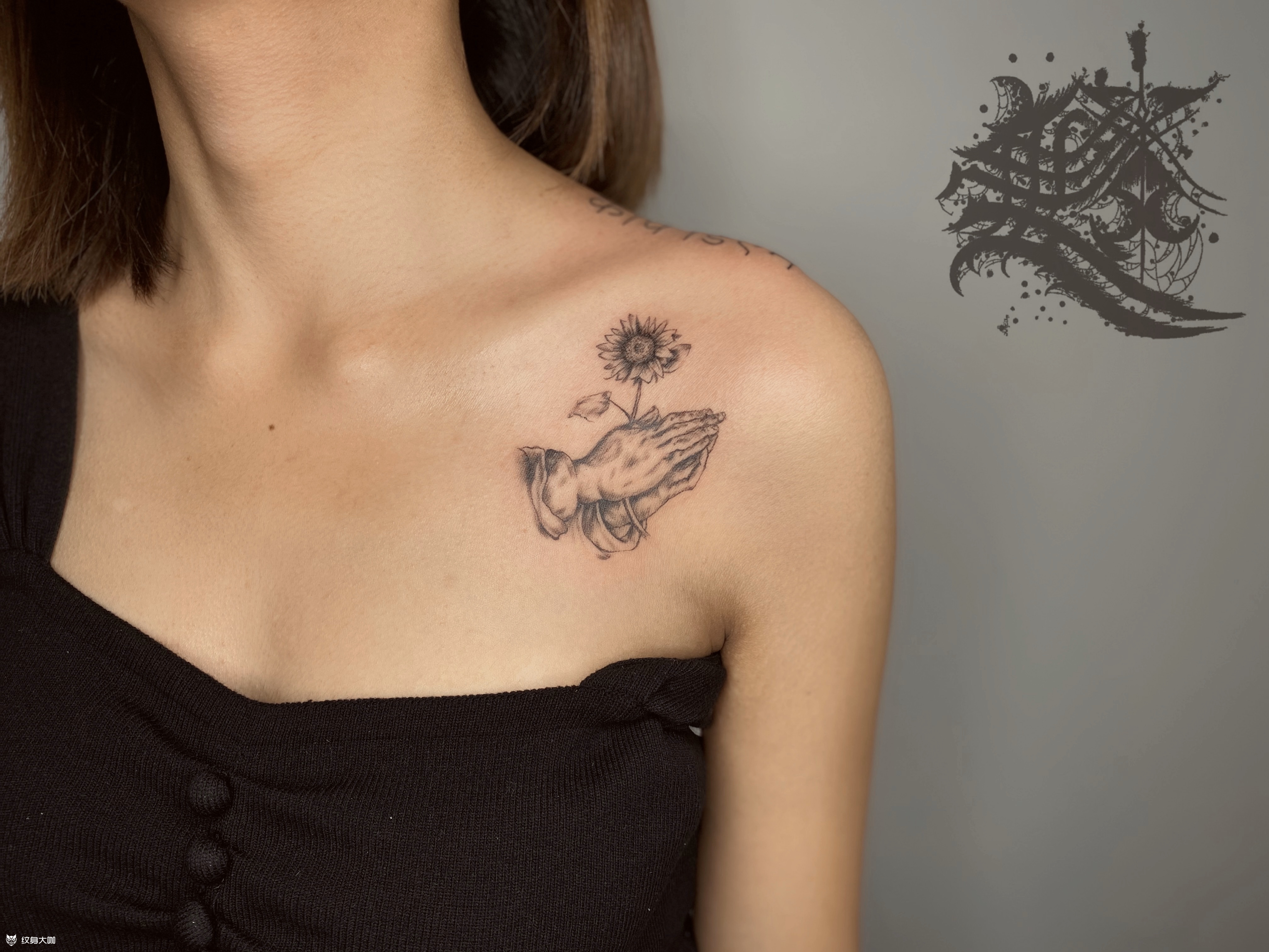 佛手_纹身图案手稿图片_小铭童鞋的纹身作品集