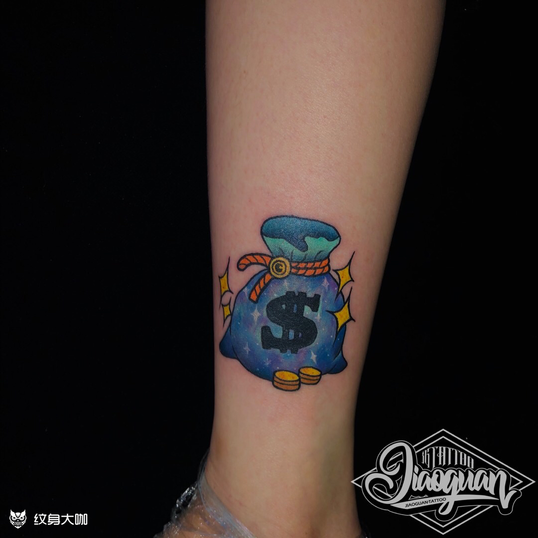 钱袋子_纹身图案手稿图片_jiuer-九儿94的纹身作品集