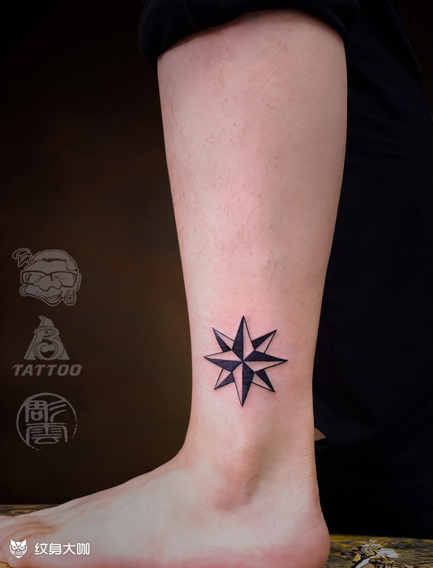 八芒星纹身图案
