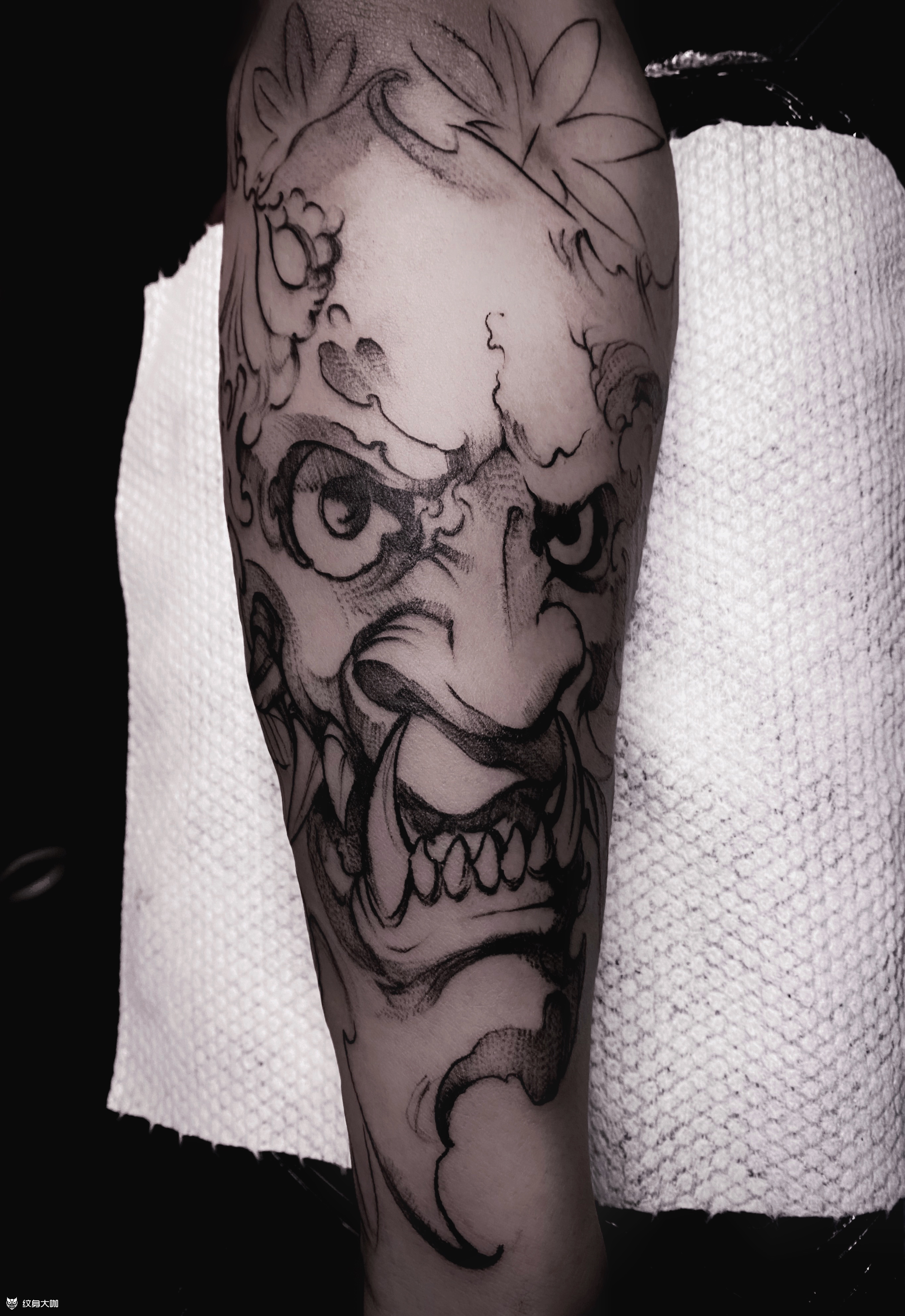 班诺线条_纹身图案手稿图片_王璇的纹身作品集