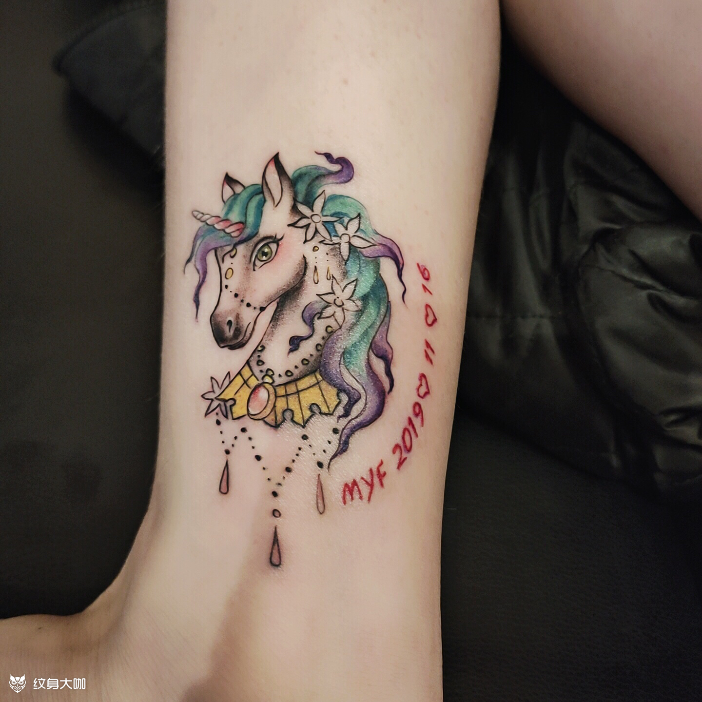 独角兽_纹身图案手稿图片_xxx.诺的纹身作品集