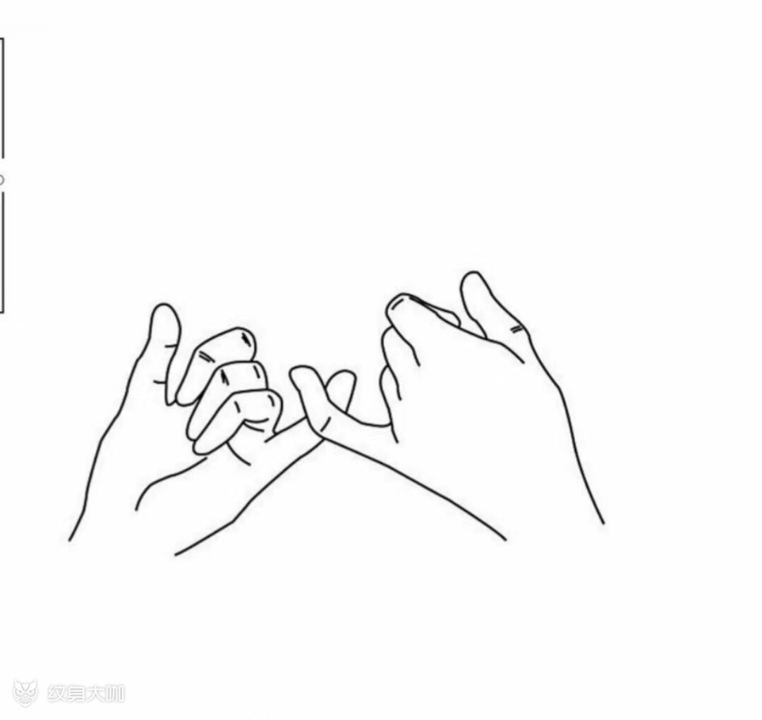 牵手纹身图鉴# 牵手的感觉真_纹身吧社区 - 纹身大咖