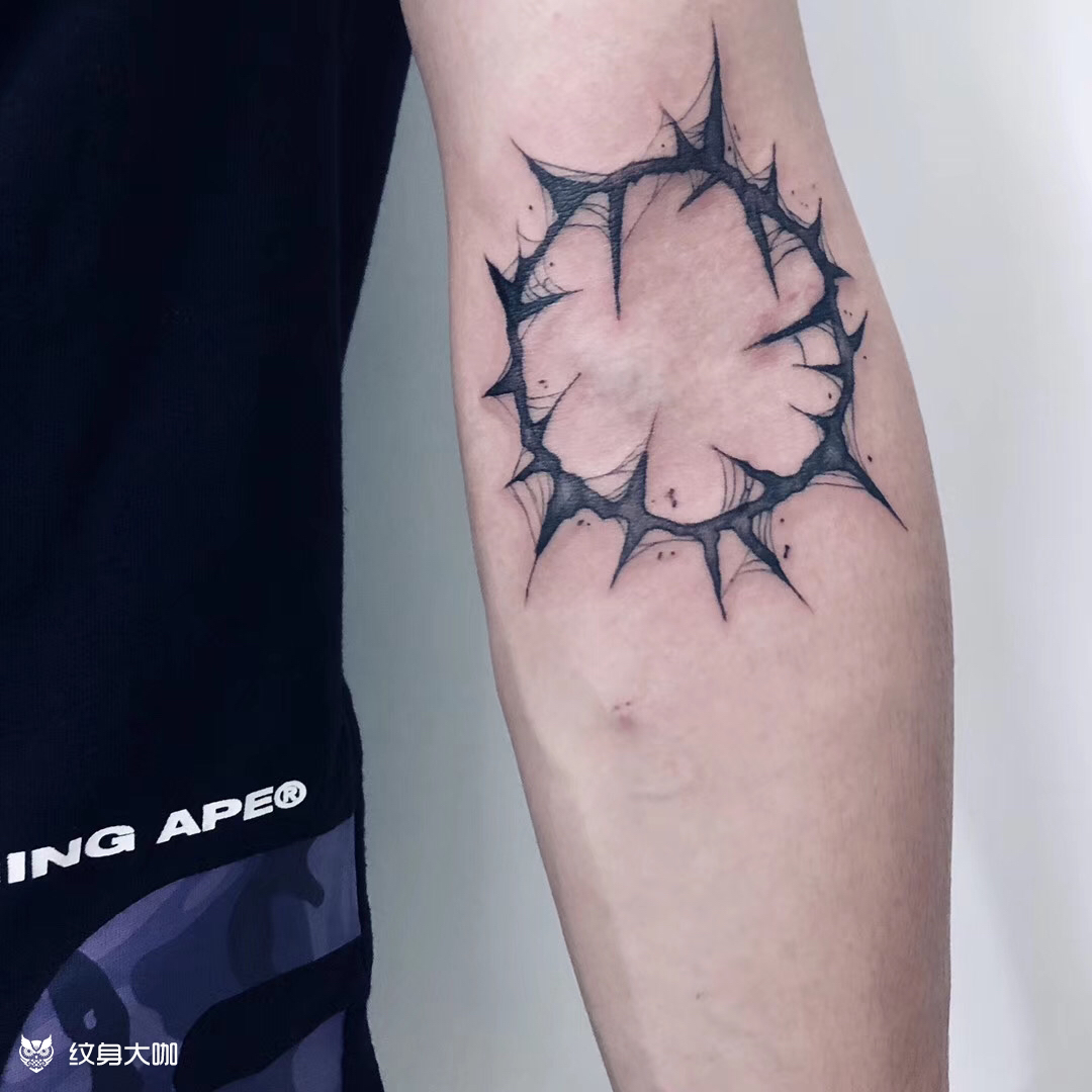 荆棘_纹身图案手稿图片_六章的纹身作品集