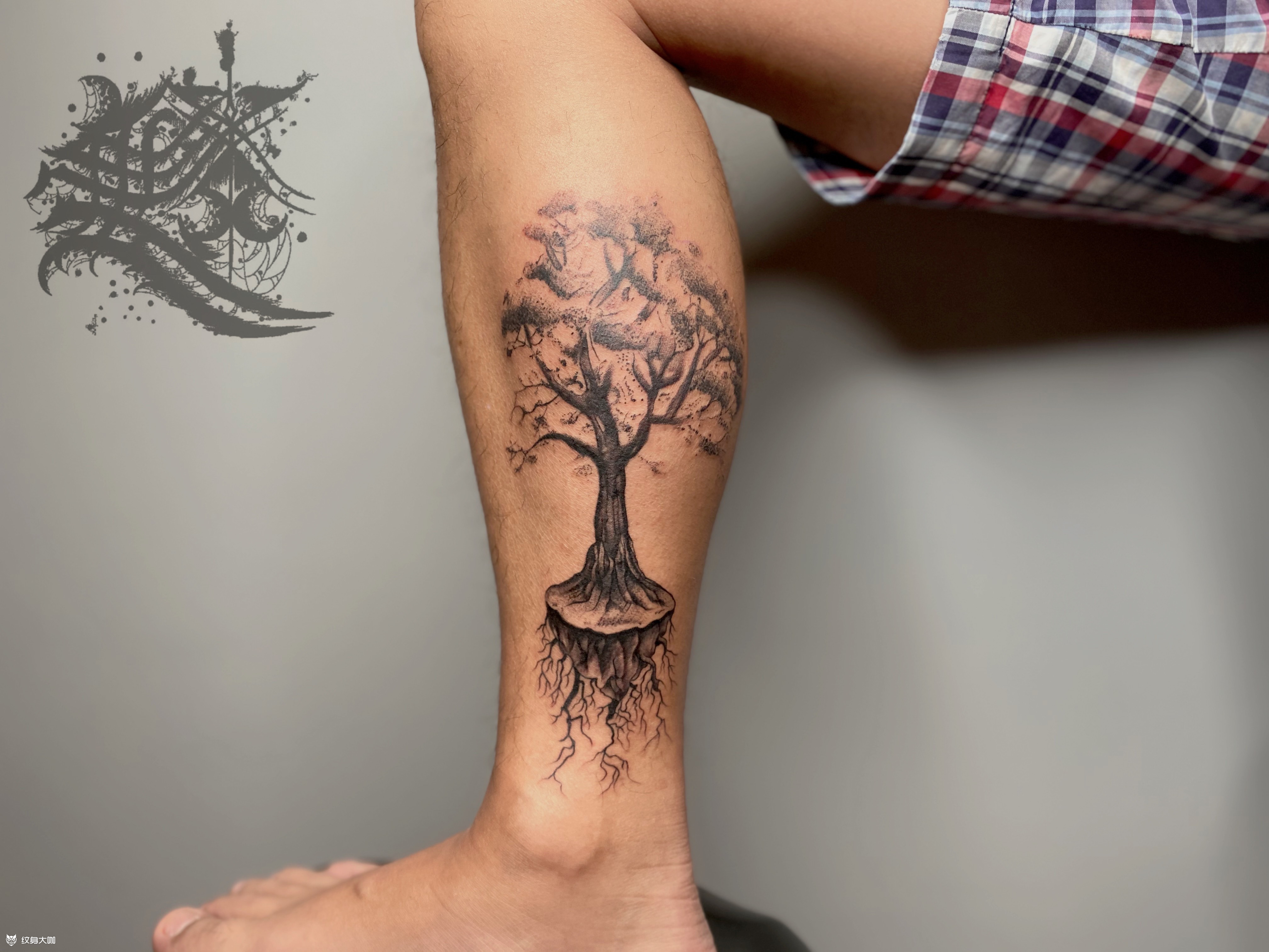 大树_纹身图案手稿图片_小铭童鞋的纹身作品集
