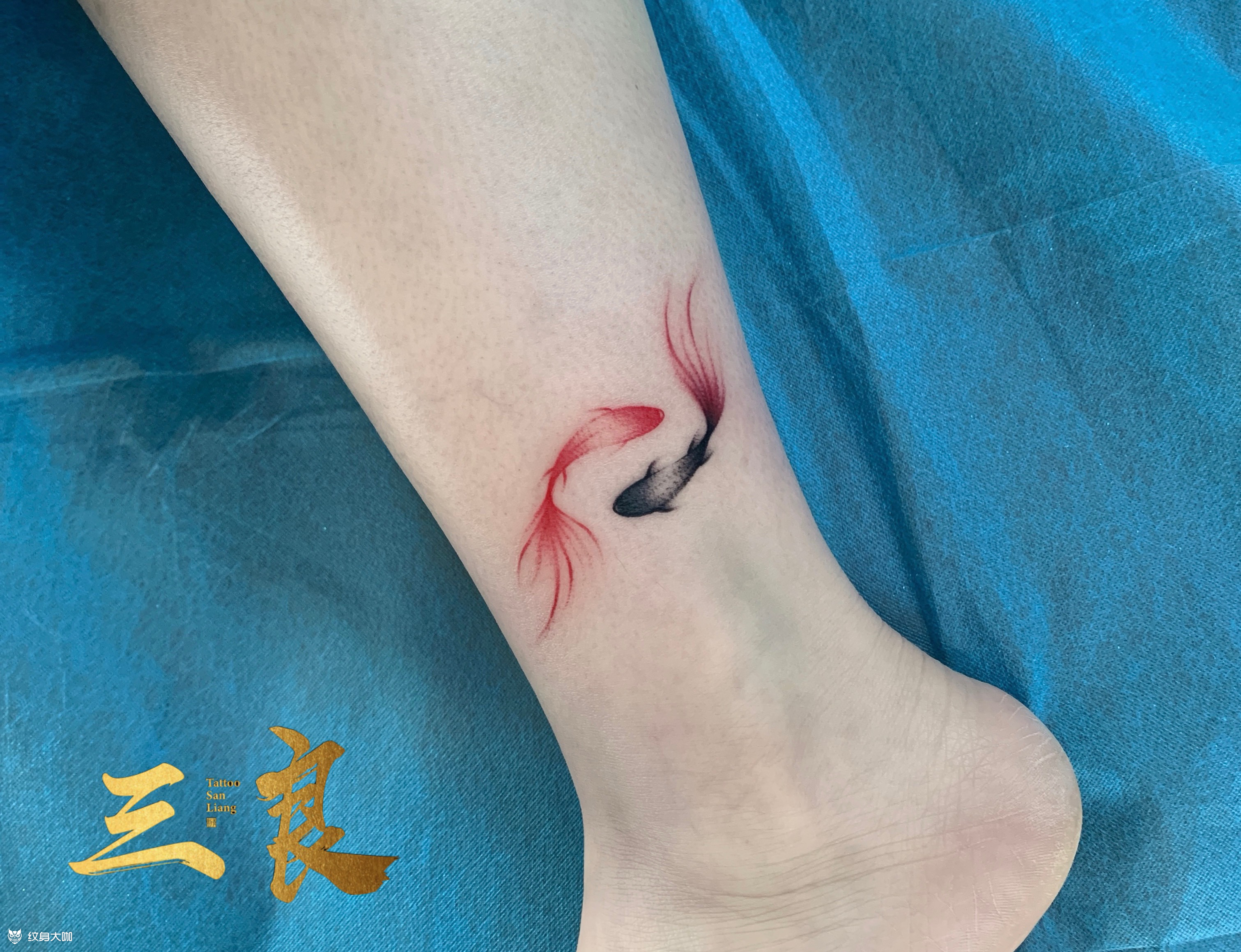 锦鲤鱼_纹身图案手稿图片_三良的纹身作品集