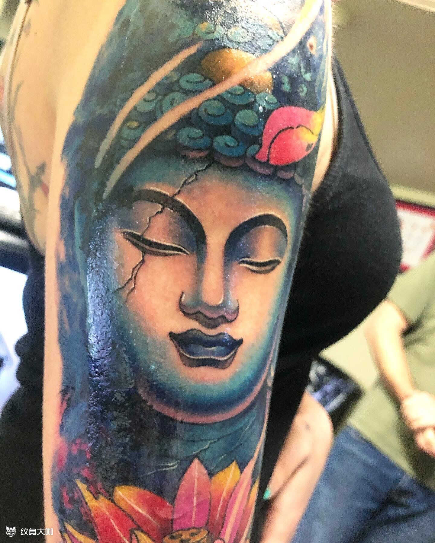 彩色佛头来自南非的客人喜欢_纹身吧社区 - 纹身大咖