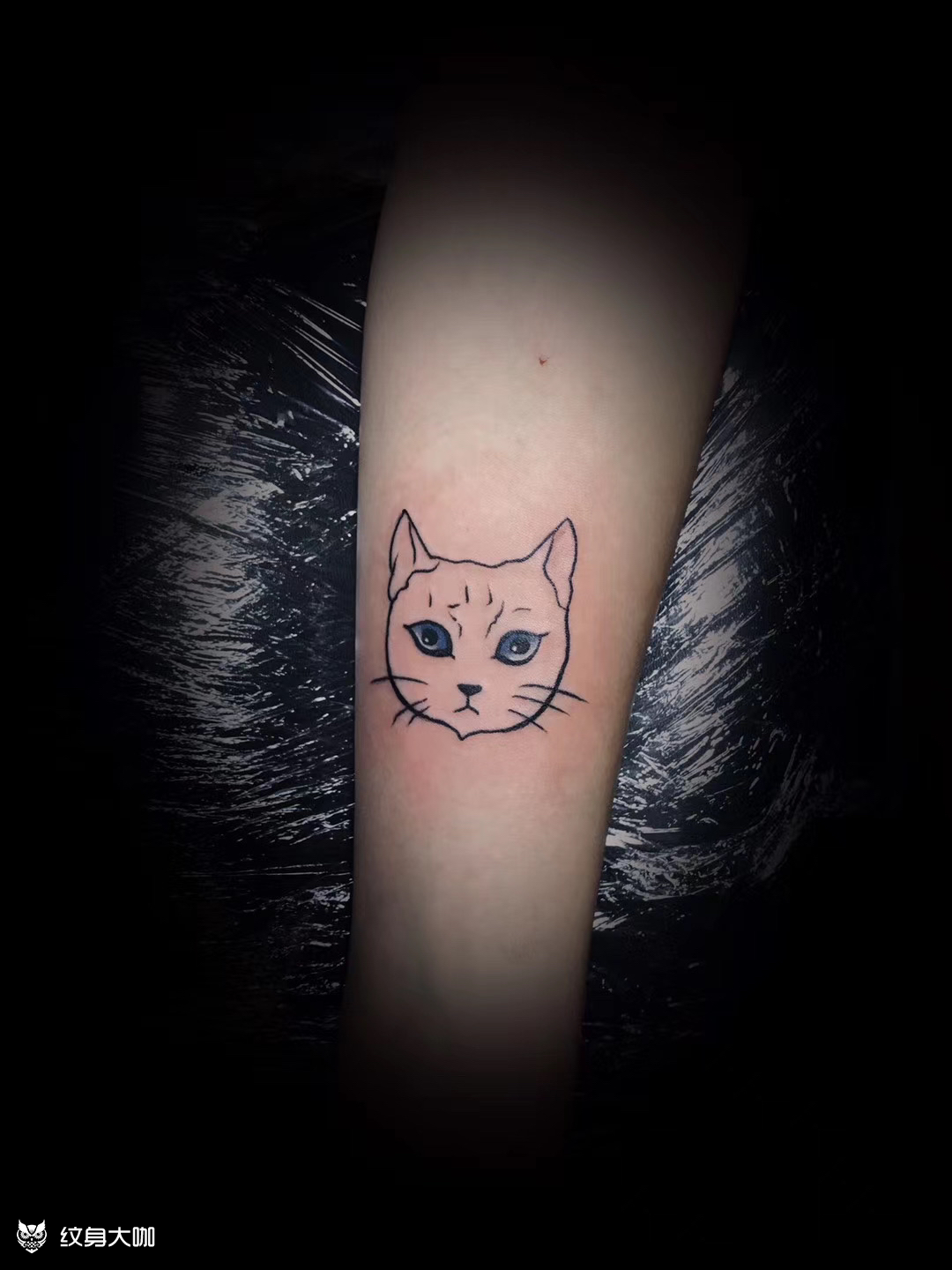 小猫咪_纹身图案手稿图片_陈志祥的纹身作品集