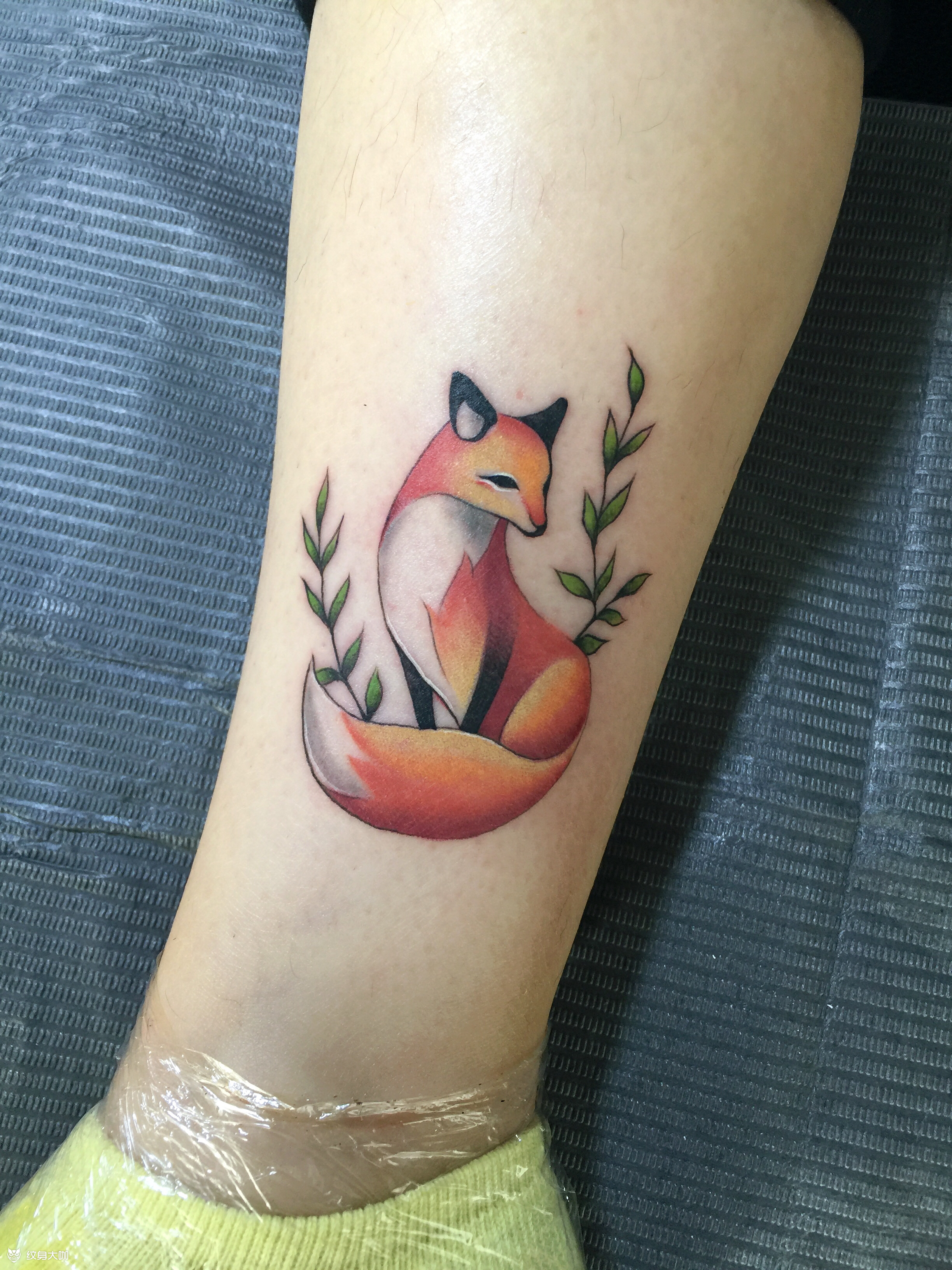 小狐狸_纹身图案手稿图片_韩旭的纹身作品集