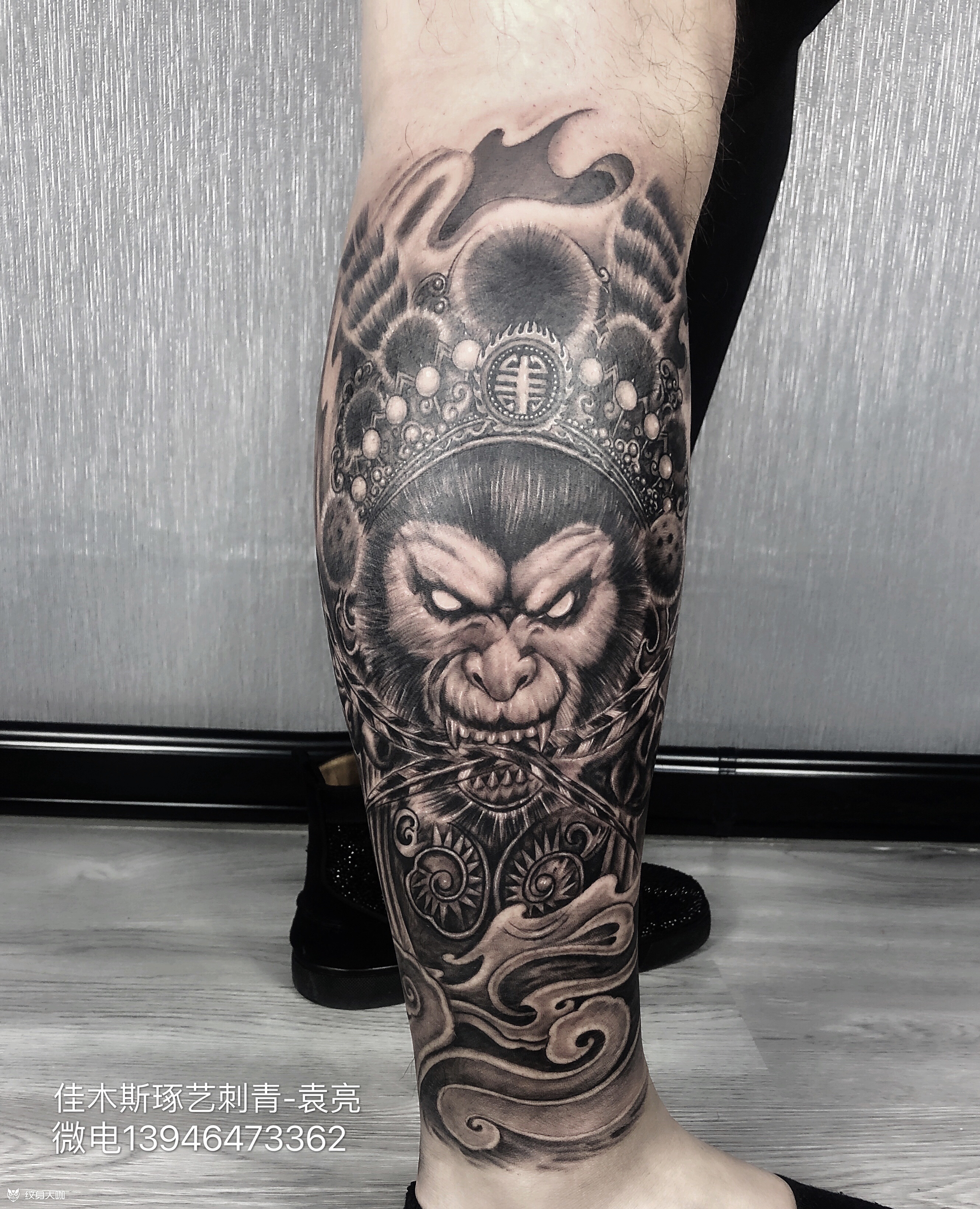 斗战胜佛_纹身图案手稿图片_袁亮的纹身作品集
