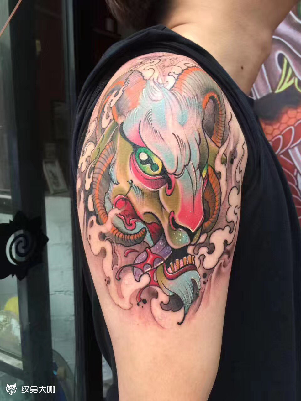 撒旦羊头_纹身图案手稿图片_coco的纹身作品集