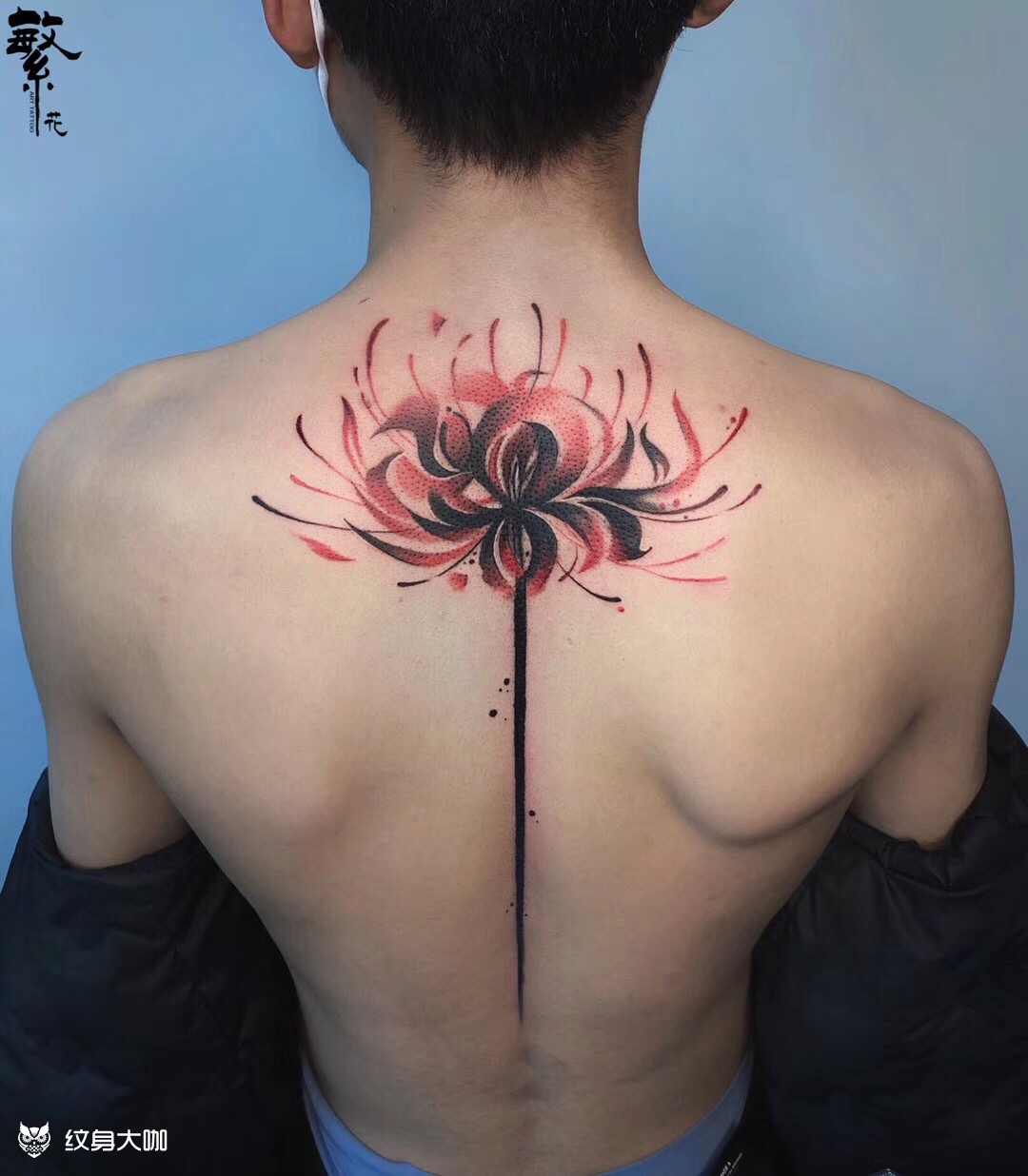 彼岸花_纹身图案手稿图片_玉溪的纹身作品集