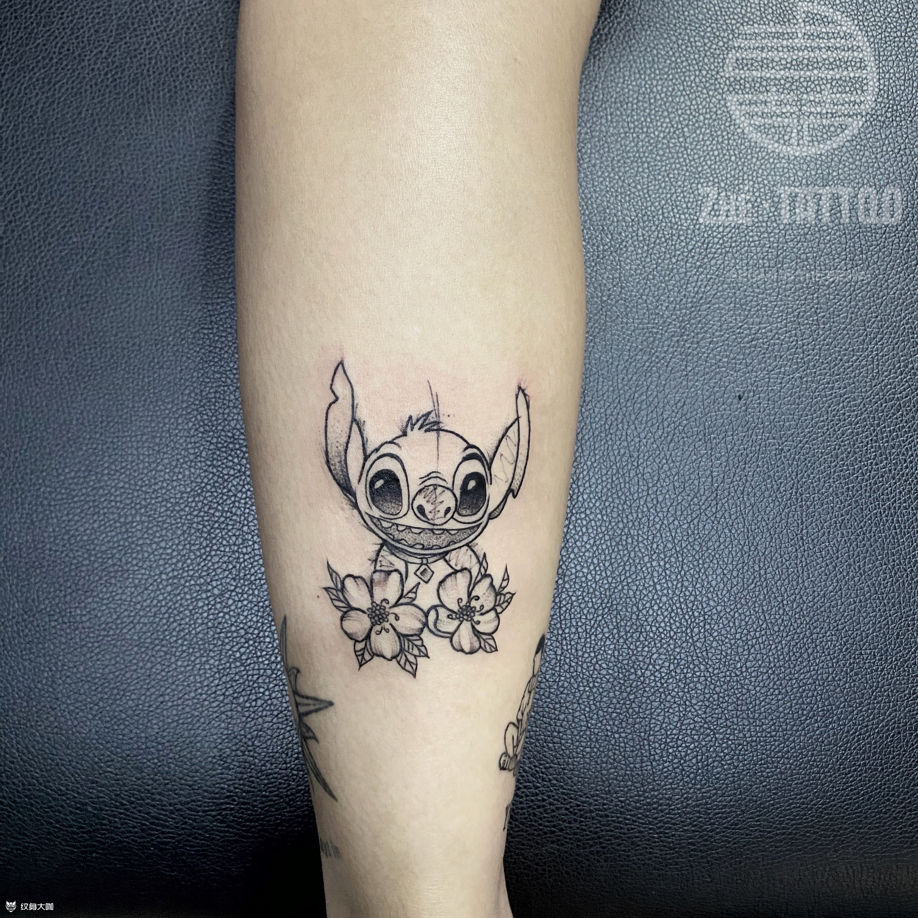 线条史迪仔_纹身图案手稿图片_小吉的纹身作品集