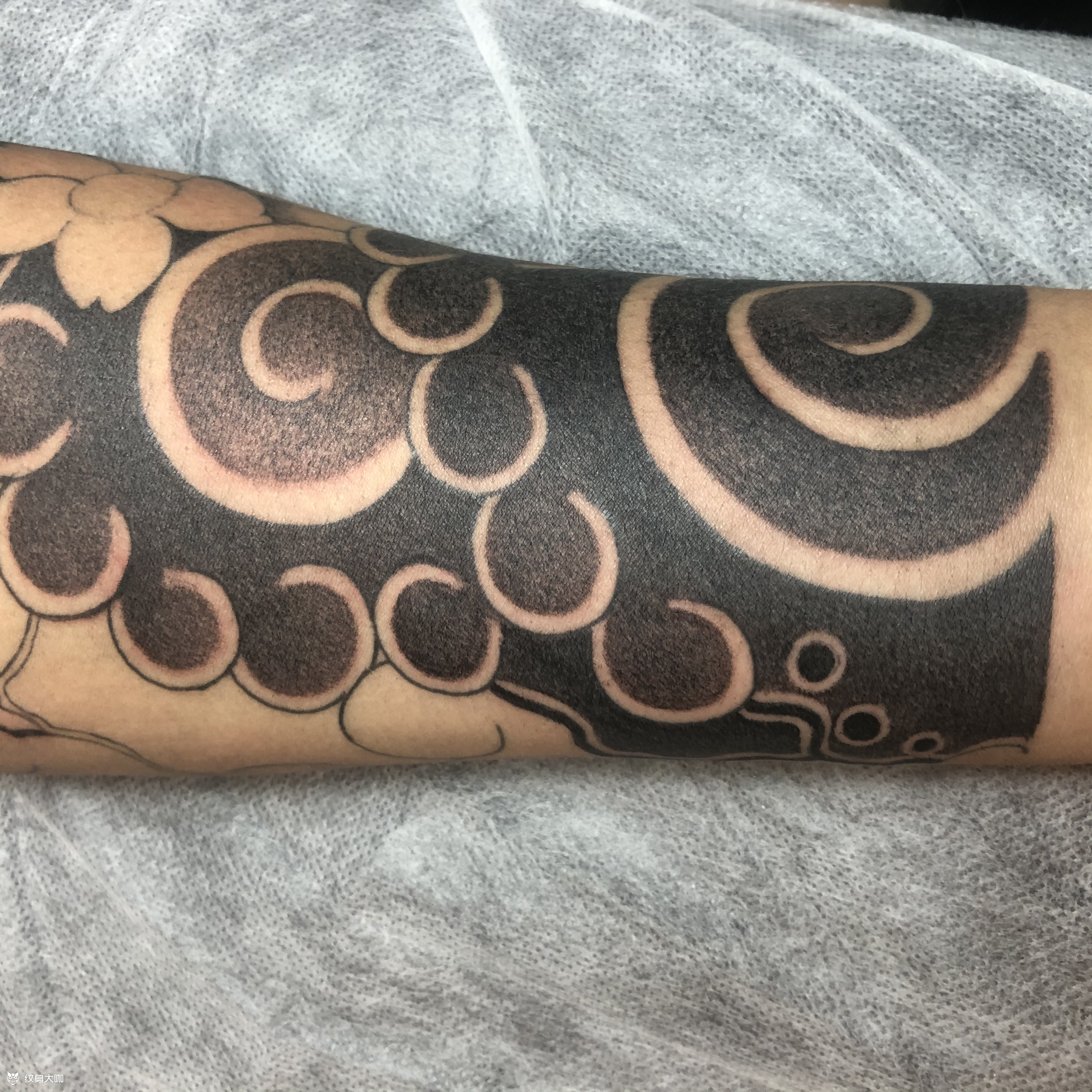 老传统圆针_纹身图案手稿图片_退散的纹身作品集