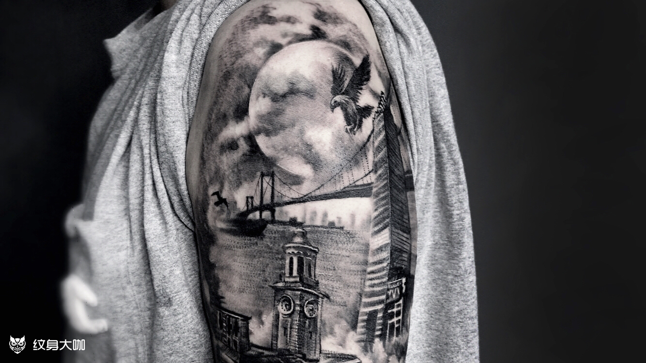 武汉的夜景 《武汉的夜景》 _纹身吧社区 - 纹身大咖