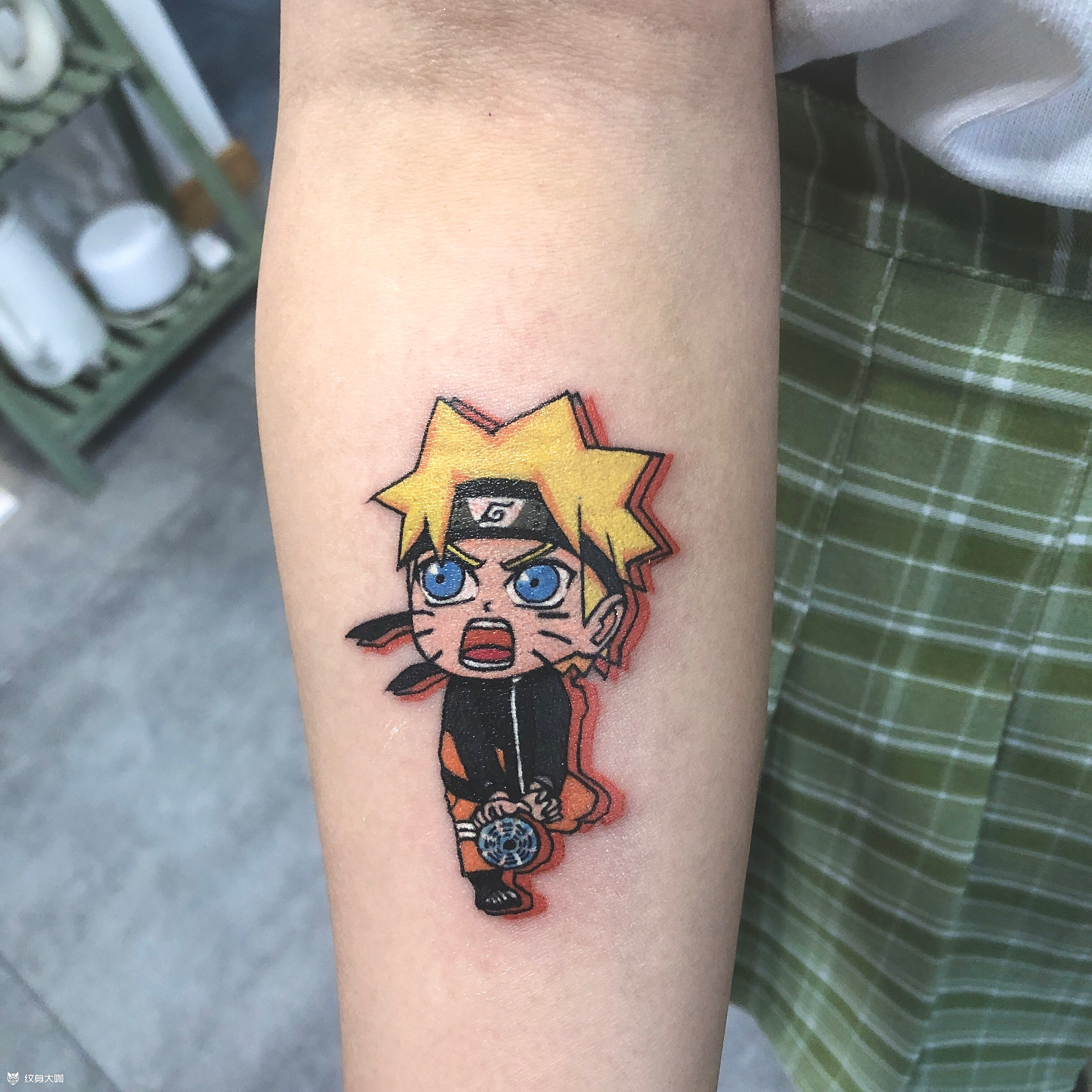 火影忍者鸣人_纹身图案手稿图片_老赵的纹身作品集