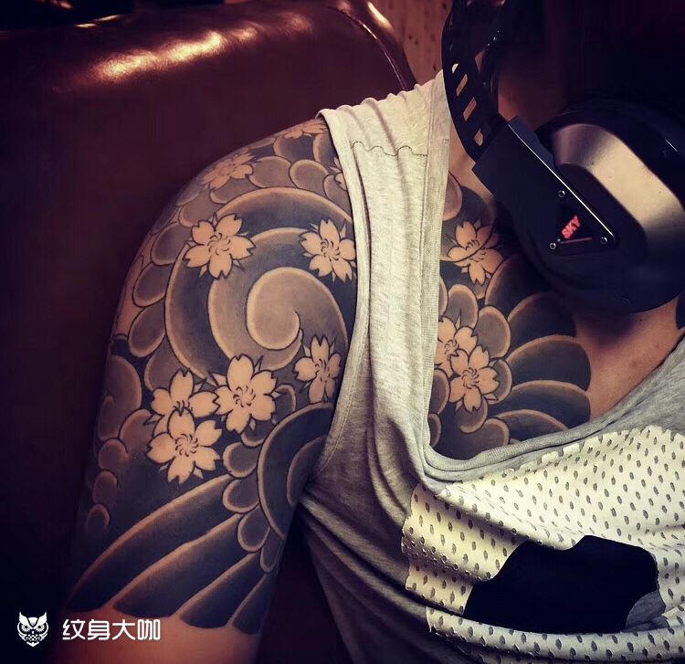 半甲_纹身图案手稿图片_云雾的纹身作品集