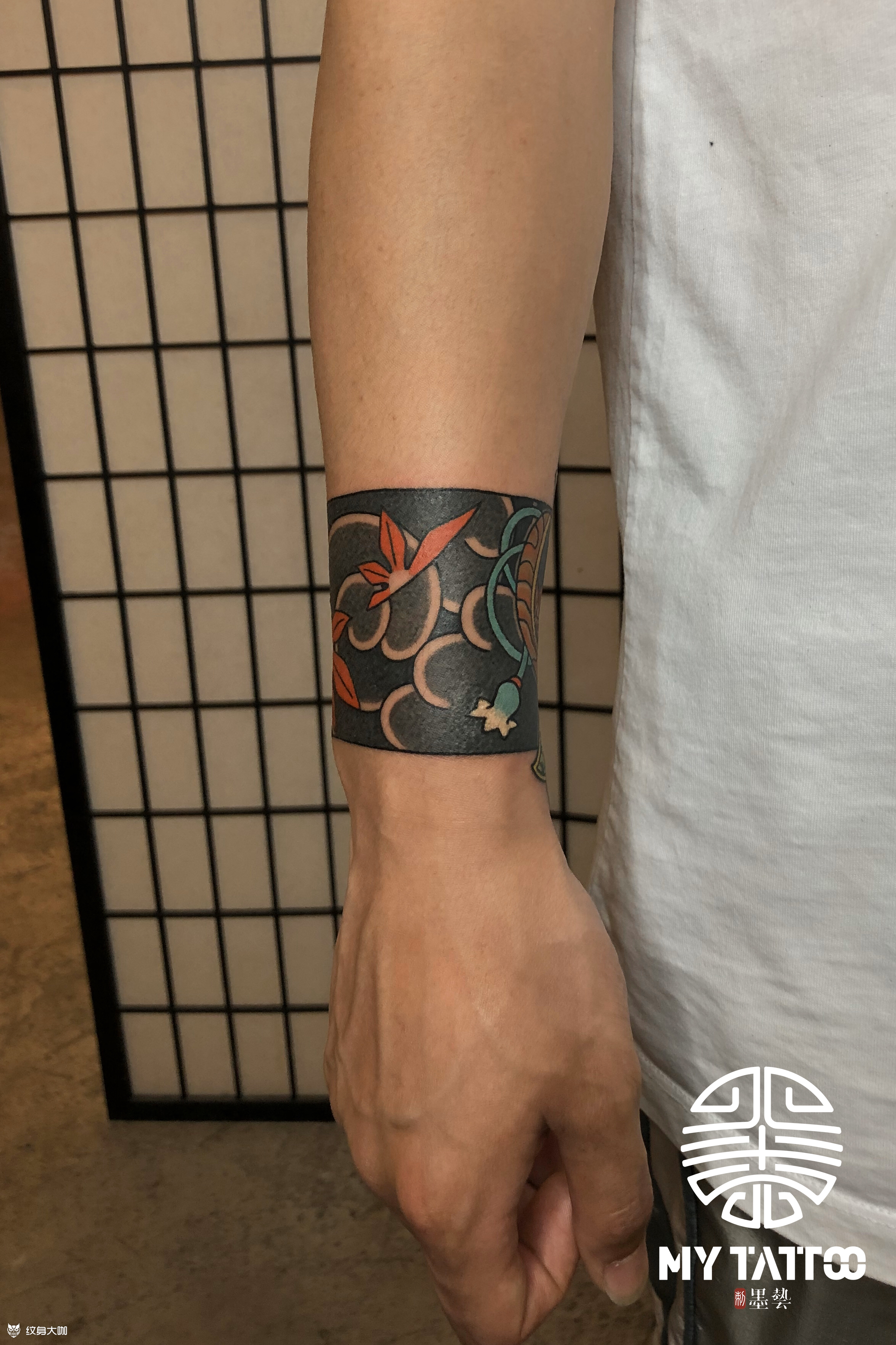 老传统臂环_纹身图案手稿图片_墨艺tattoo的纹身作品集