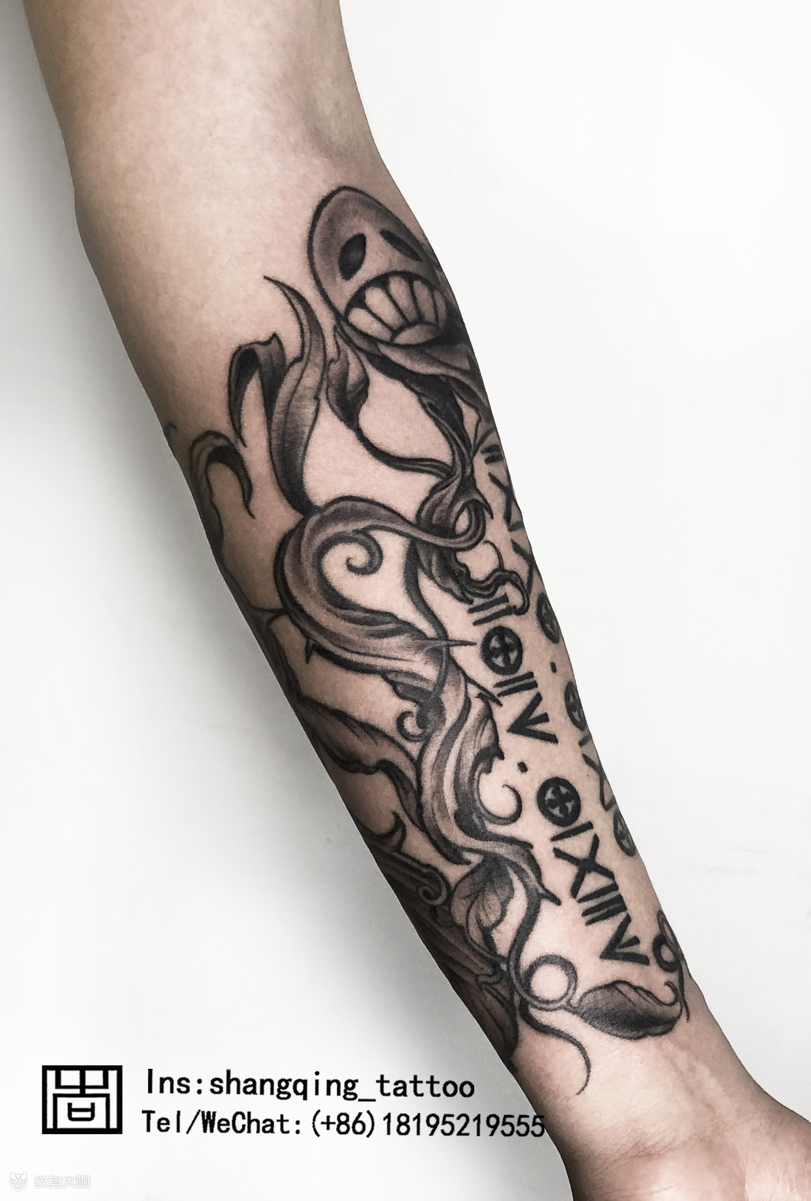 藤蔓_纹身图案手稿图片_尚青的纹身作品集