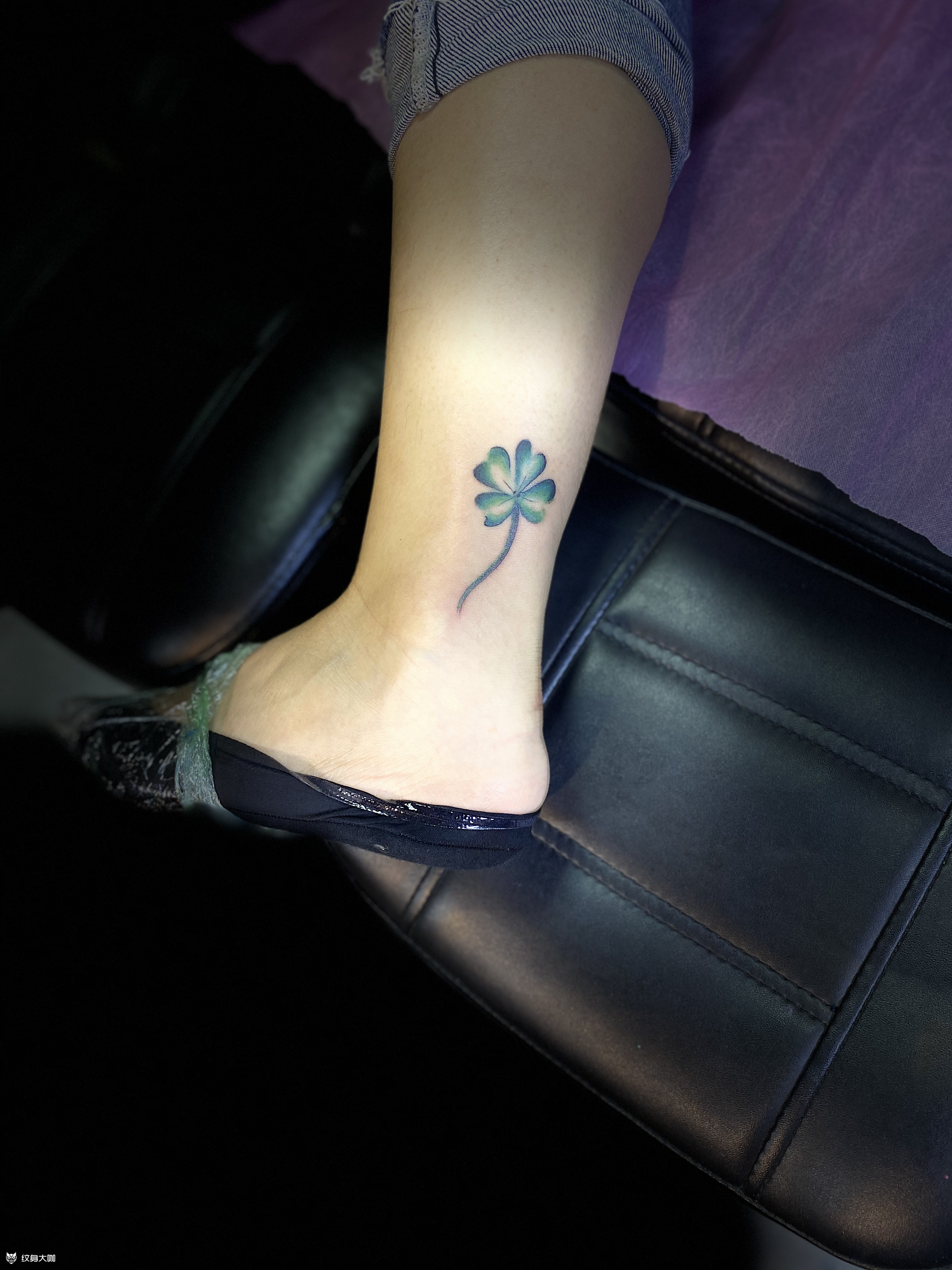 幸运草_纹身图案手稿图片_帝易总师父的纹身作品集