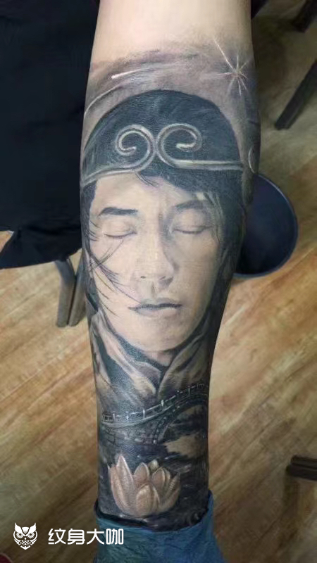 纹身虽易,洗掉不易,且纹且珍惜至尊版手臂脚部欧美写实孙悟空大话西游