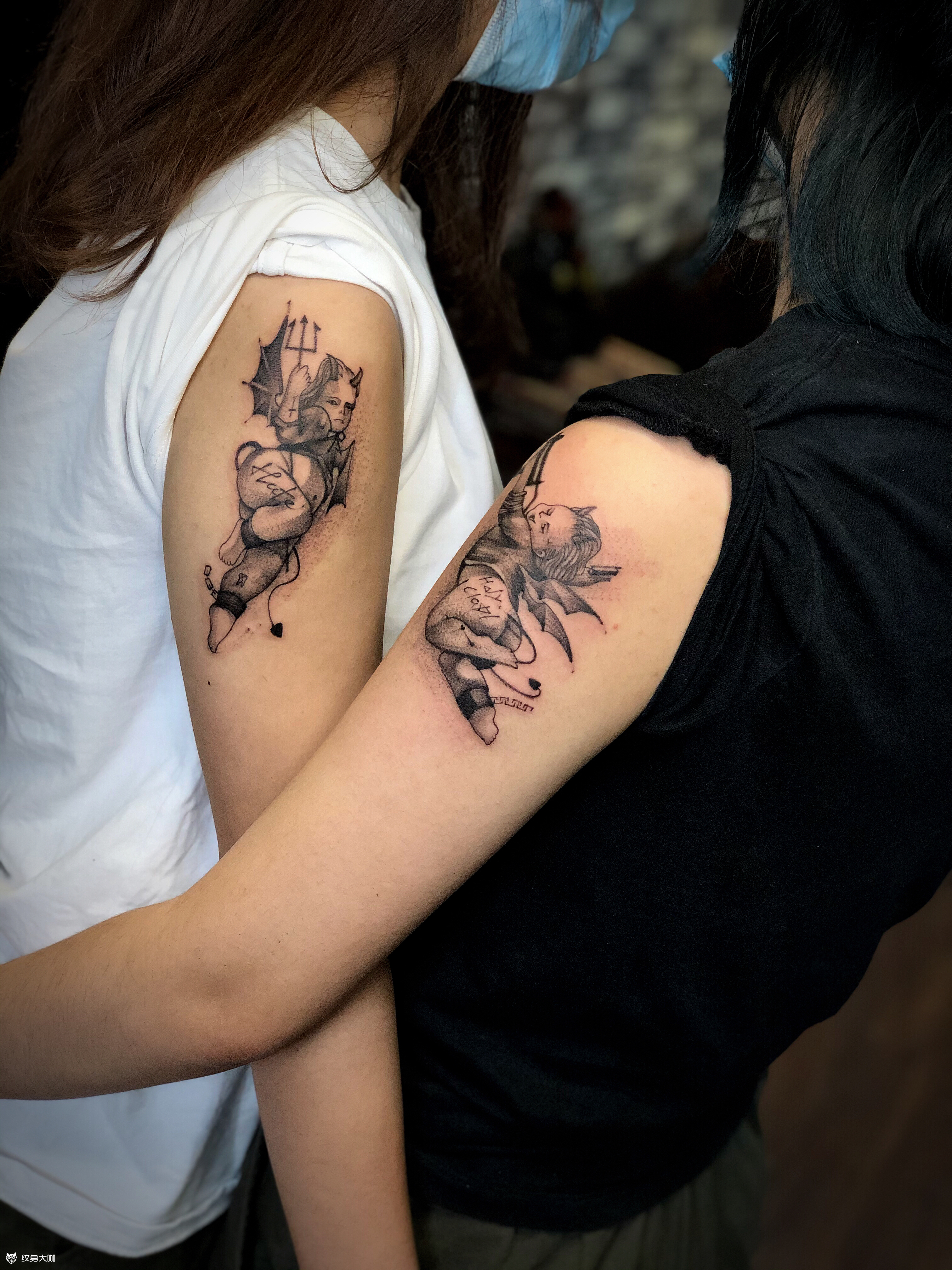 天使_纹身图案手稿图片_阎成长的纹身作品集