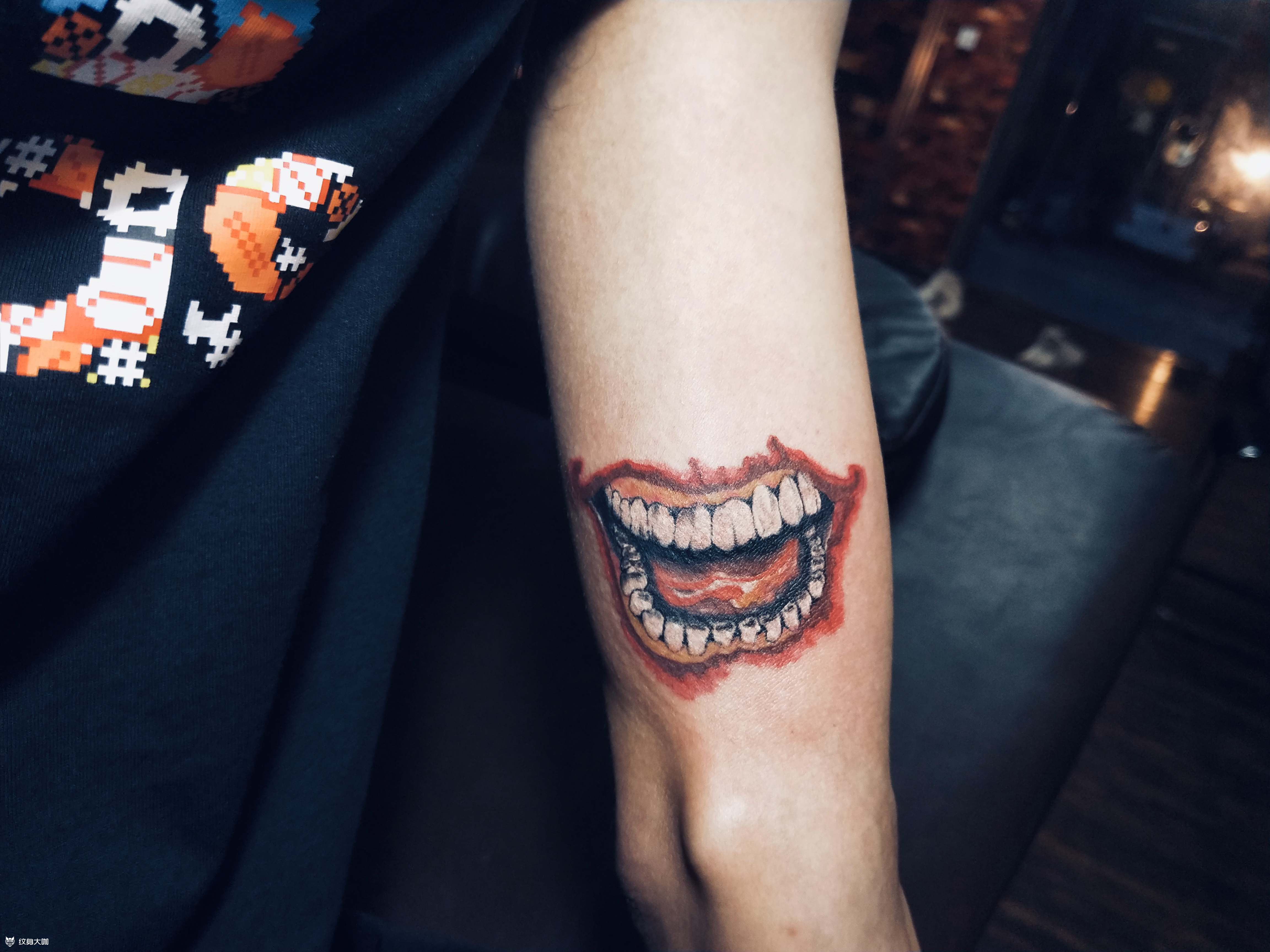 小丑嘴巴_纹身图案手稿图片_苏羽的纹身作品集