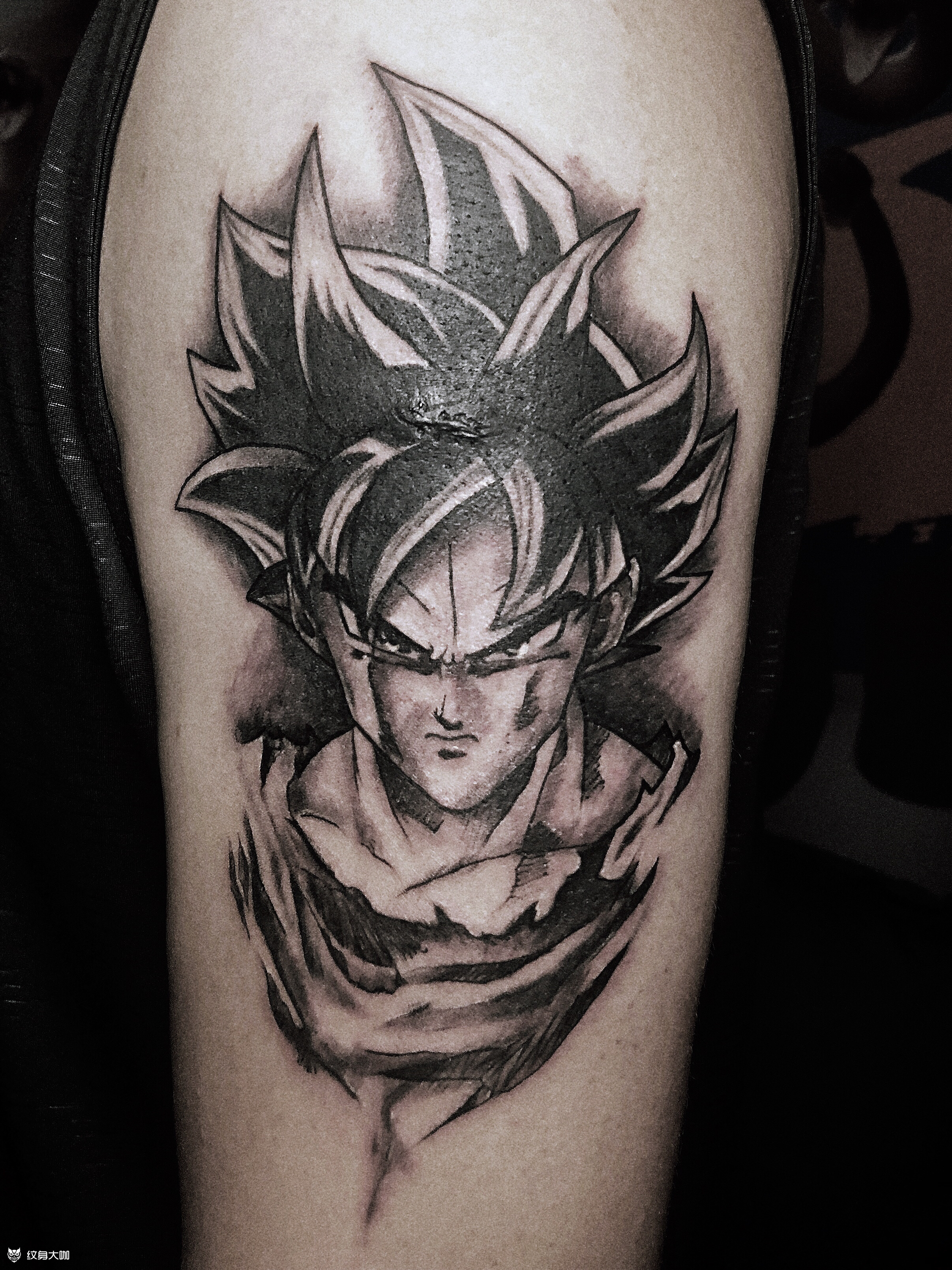 赛亚人_纹身图案手稿图片_歌歌的纹身作品集