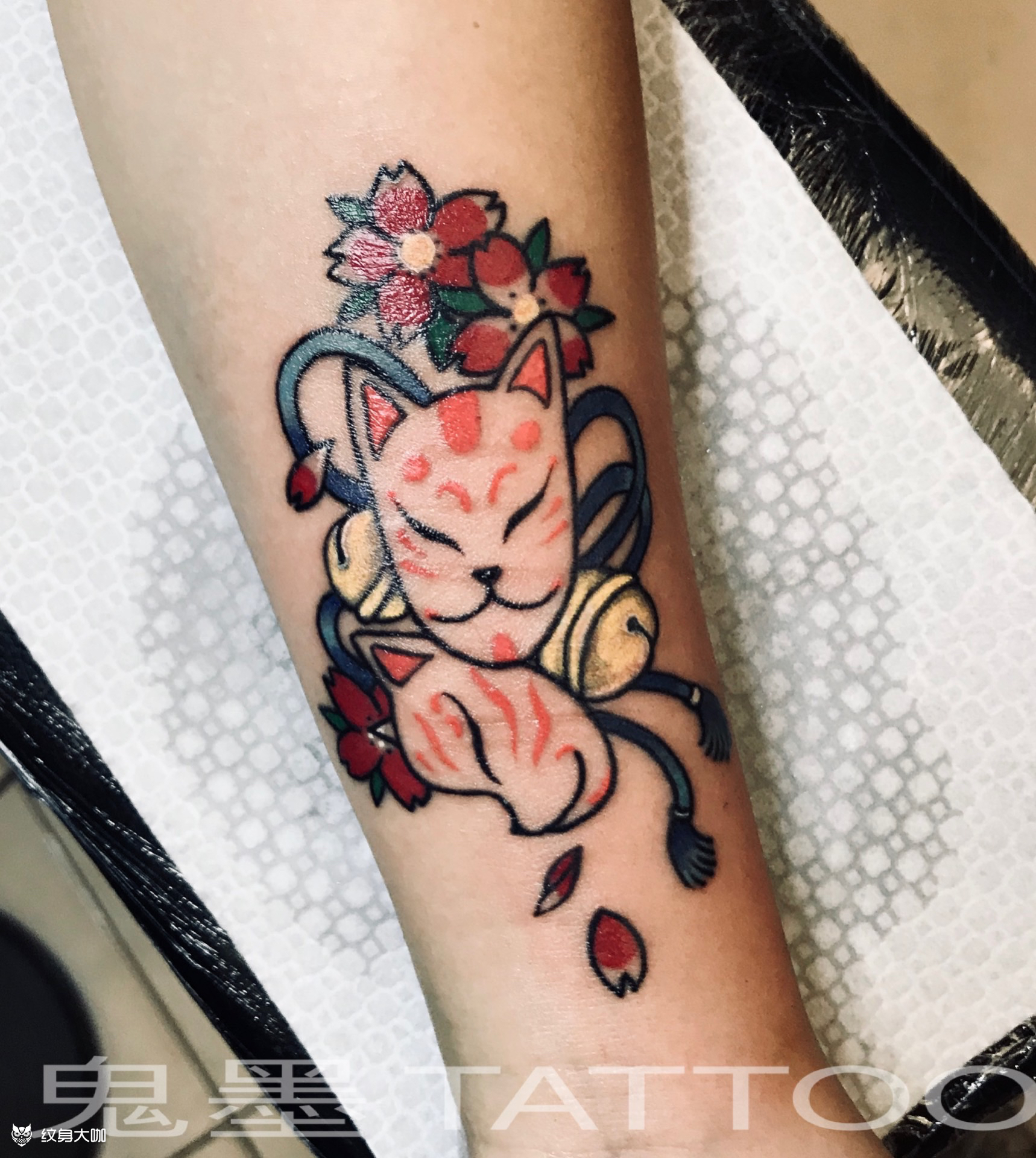 稻荷神_纹身图案手稿图片_black-hs的纹身作品集