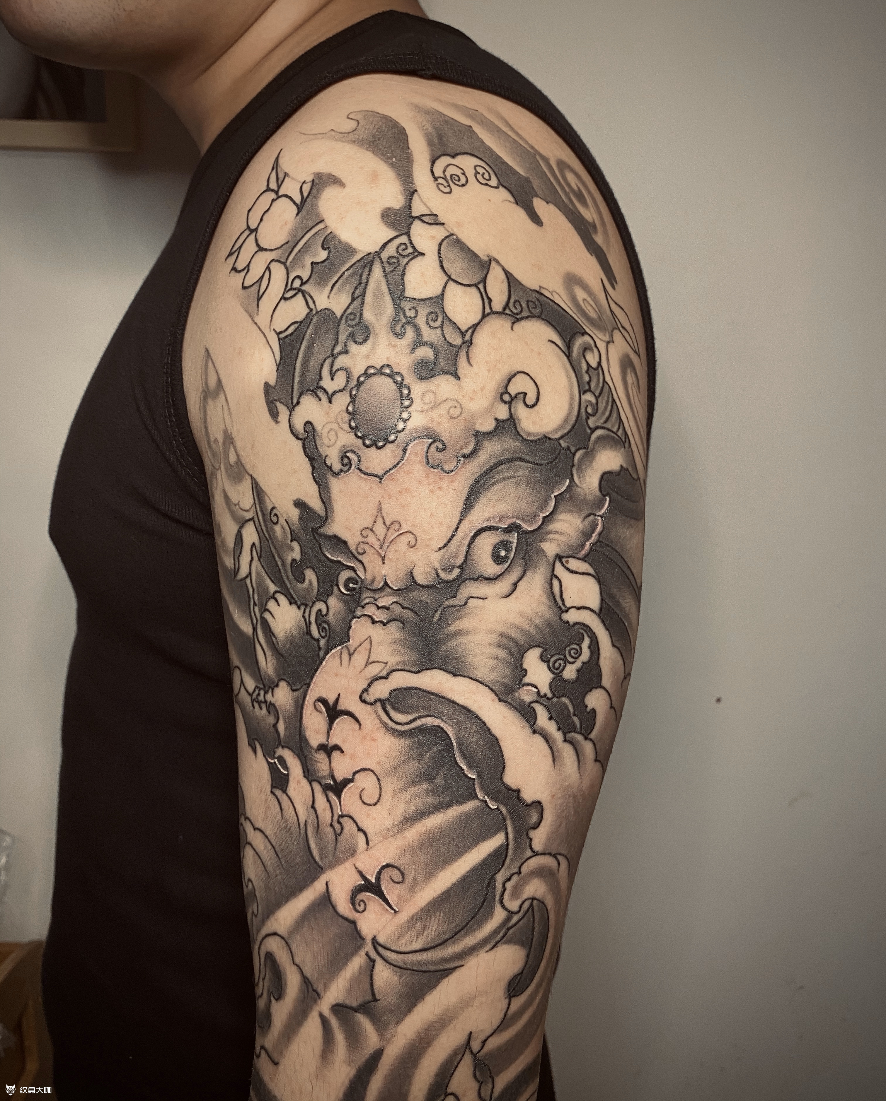 象神_纹身图案手稿图片_漓上月的纹身作品集