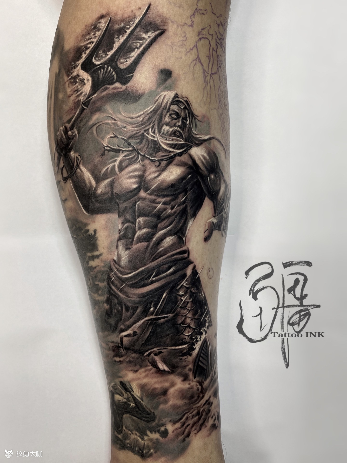 海王_纹身图案手稿图片_僵尸的纹身作品集