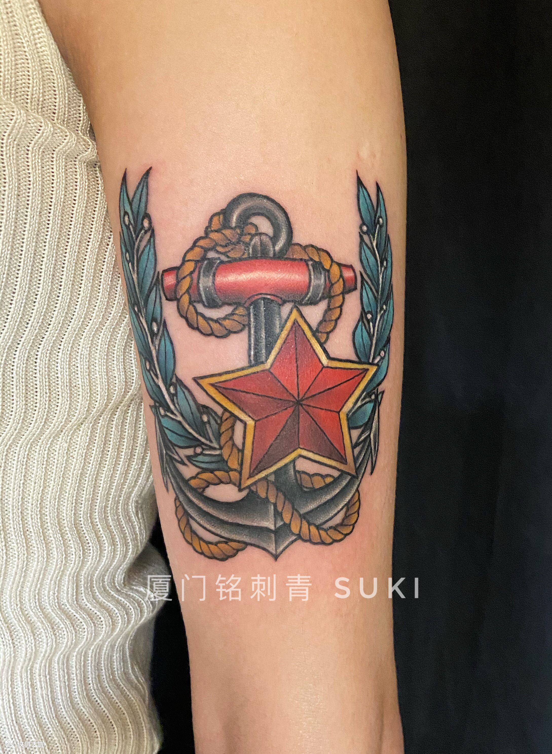 海军标志设计_纹身图案手稿图片_suki的纹身作品集