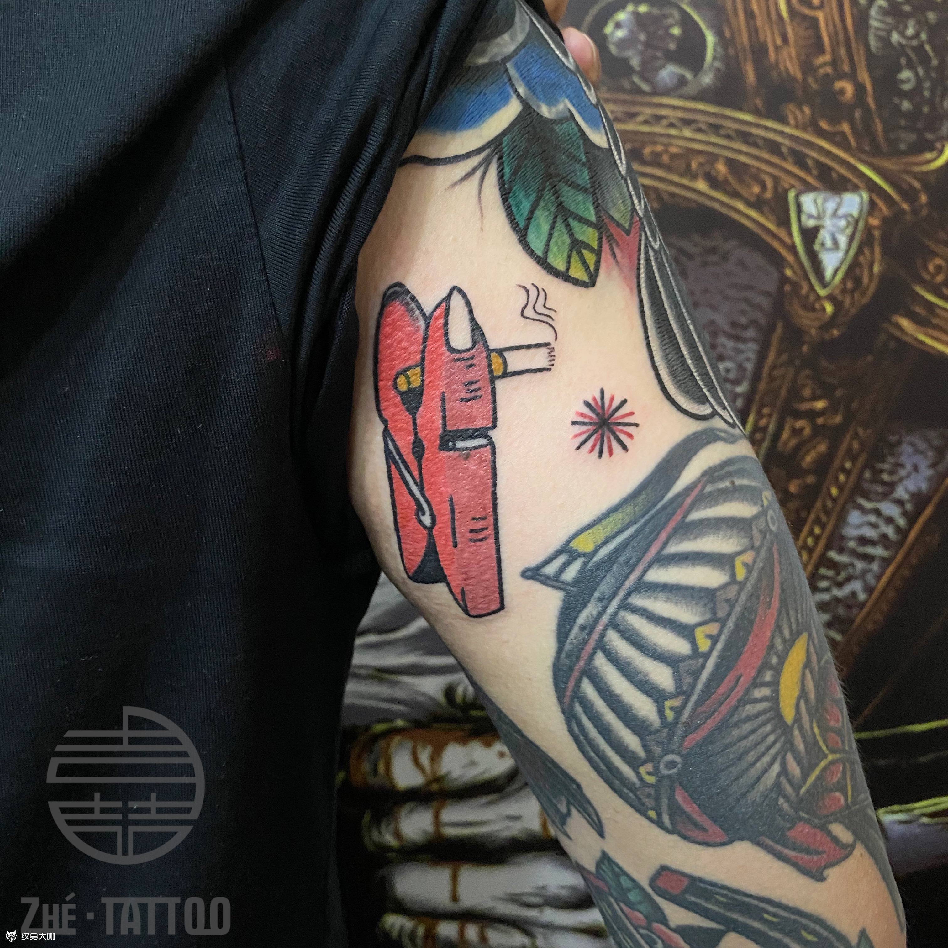 oldschool小图_纹身图案手稿图片_小吉的纹身作品集