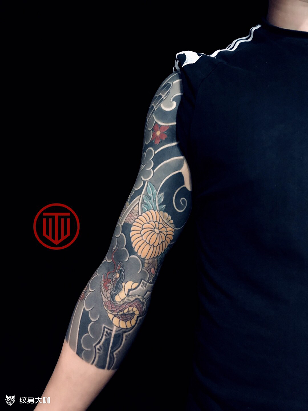 七分袖老传统恢复一年后 晒得_纹身吧社区 - 纹身大咖
