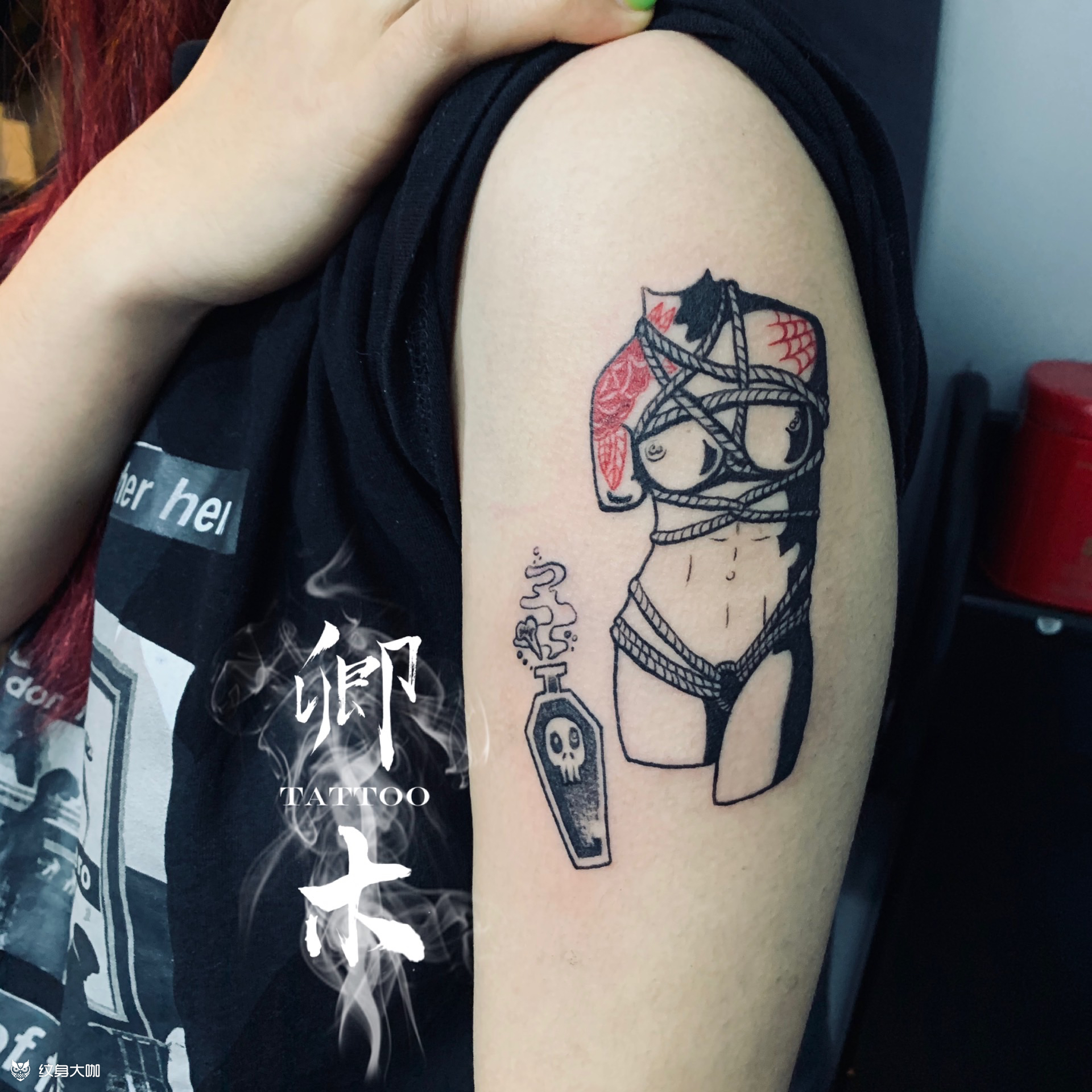 十八禁_纹身图案手稿图片_吴琳的纹身作品集