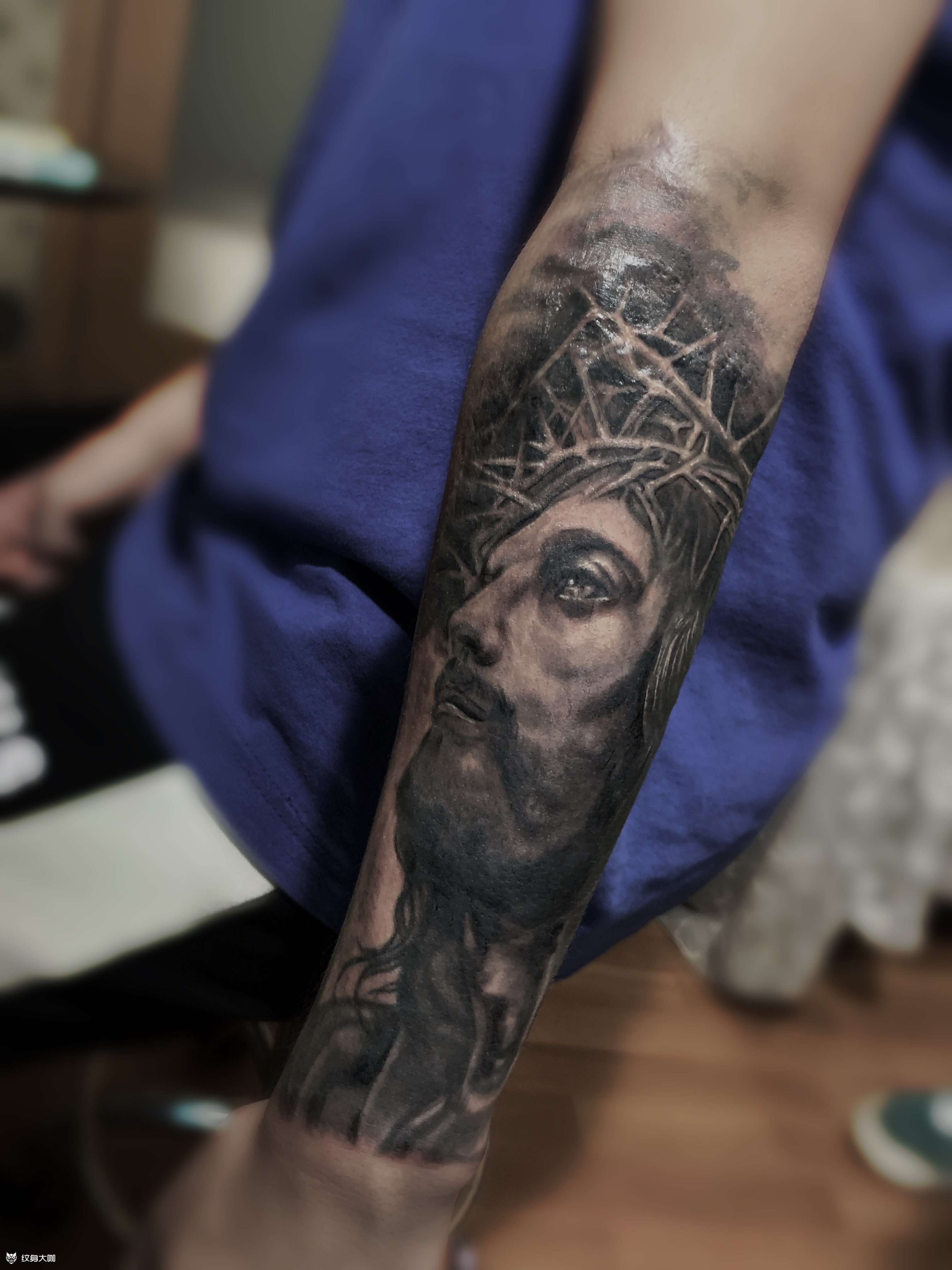 【耶稣】_纹身图案手稿图片_小v,先生的纹身作品集