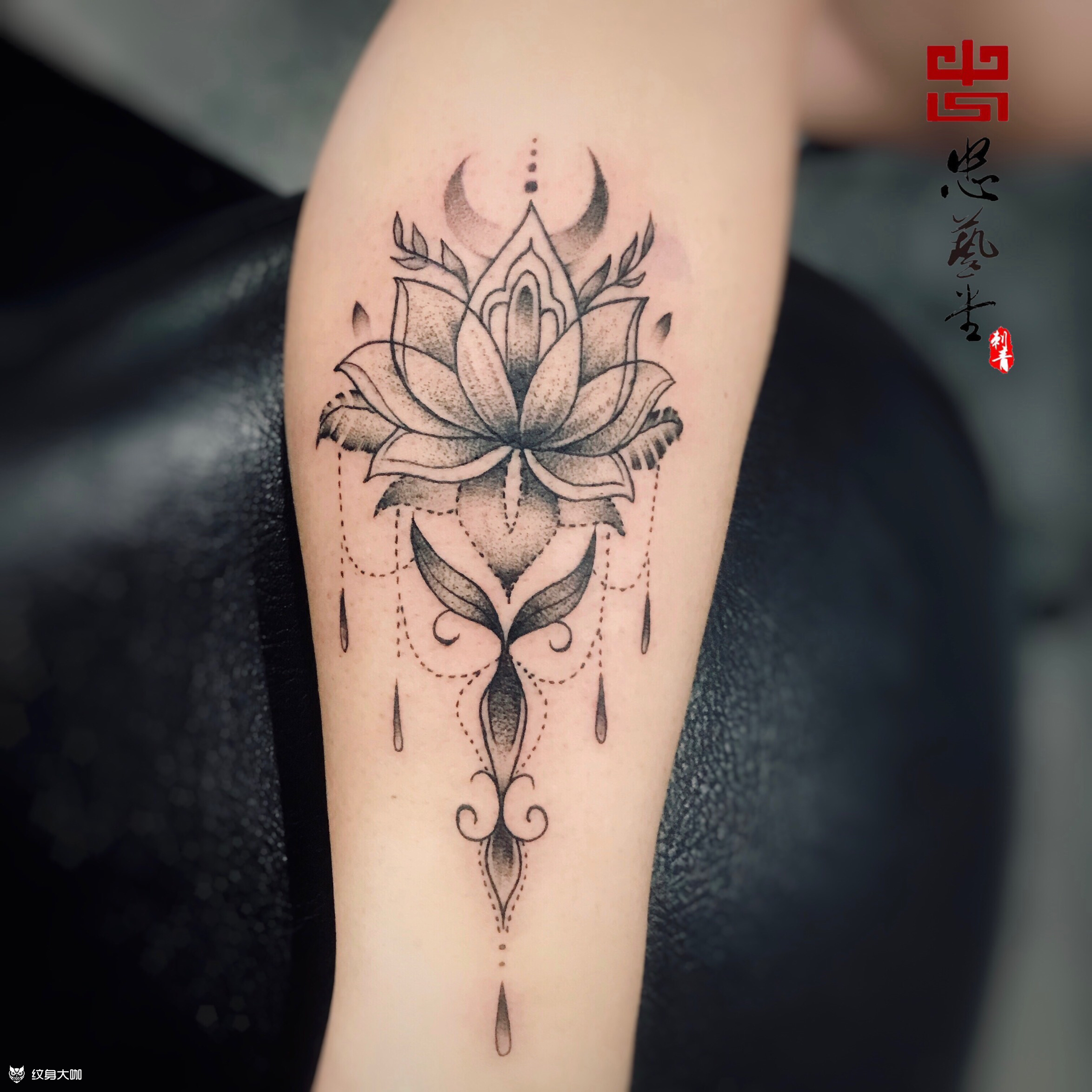 梵花_纹身图案手稿图片_石林的纹身作品集