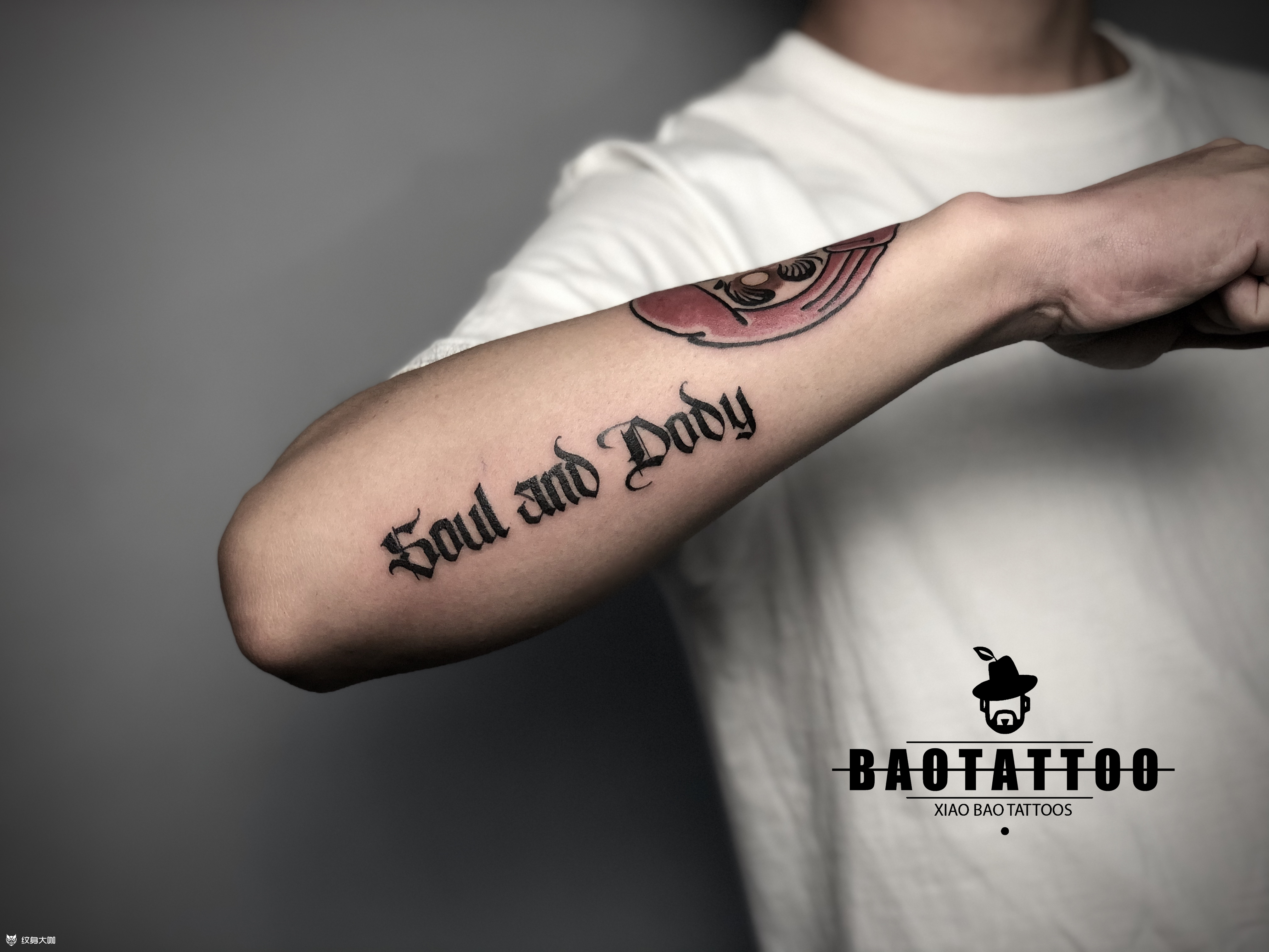 哥特英文_纹身图案手稿图片_小宝的纹身作品集