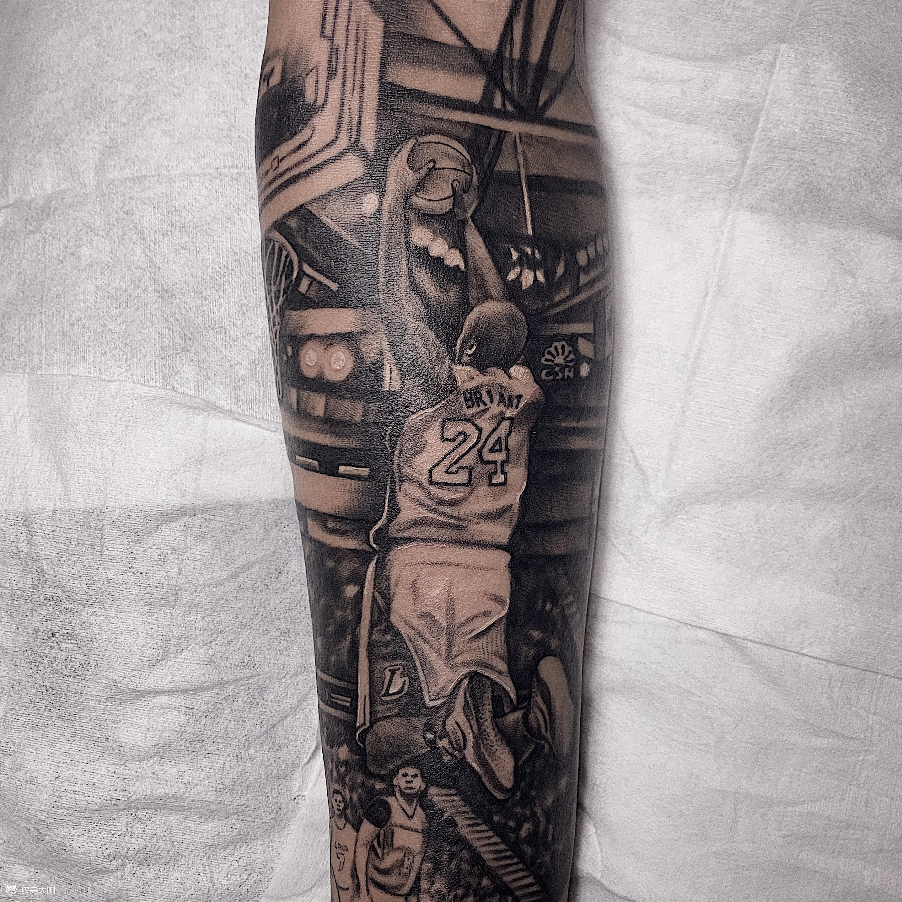 科比黑曼巴_纹身图案手稿图片_唐听tt的纹身作品集