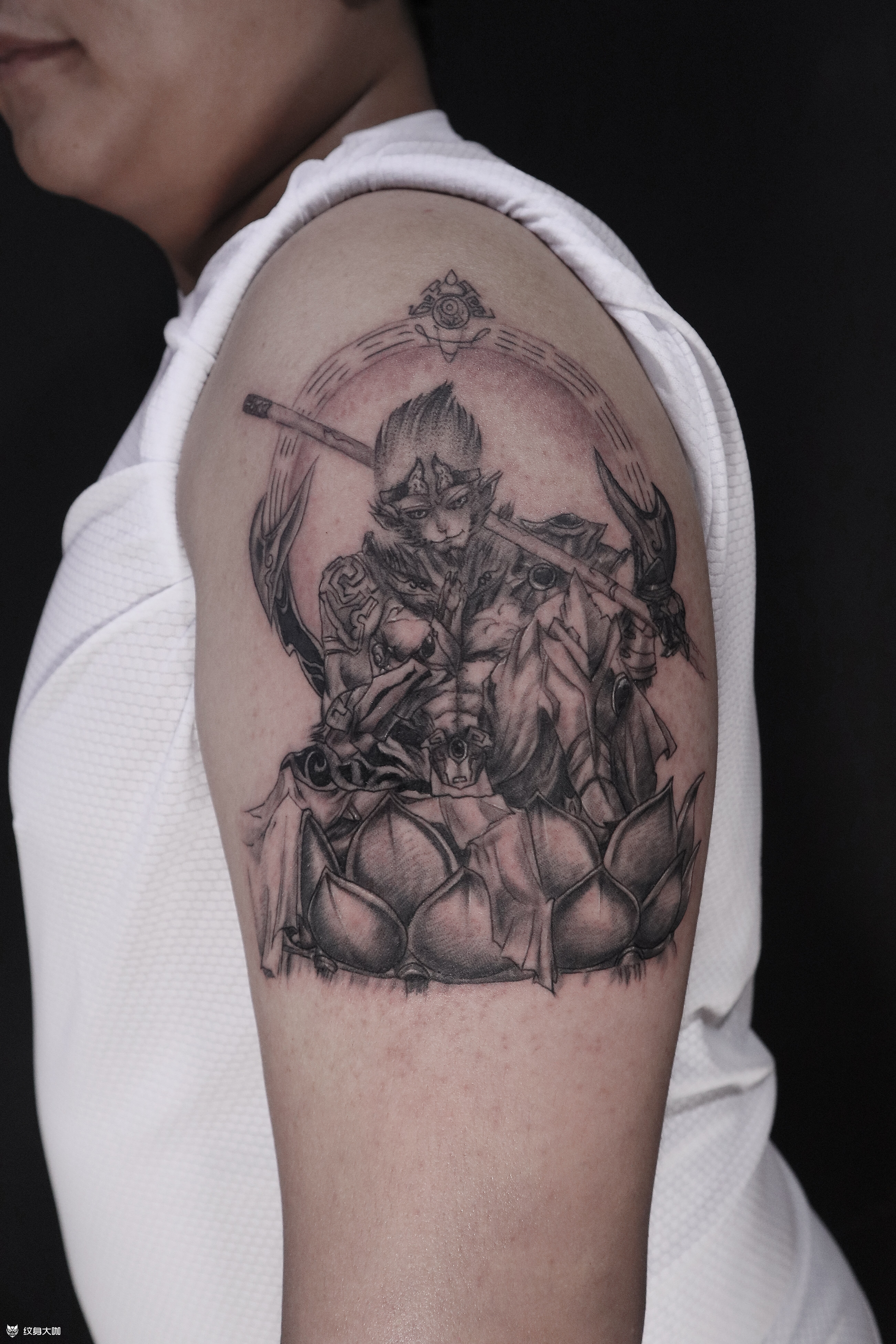 悟空_纹身图案手稿图片_歌歌的纹身作品集