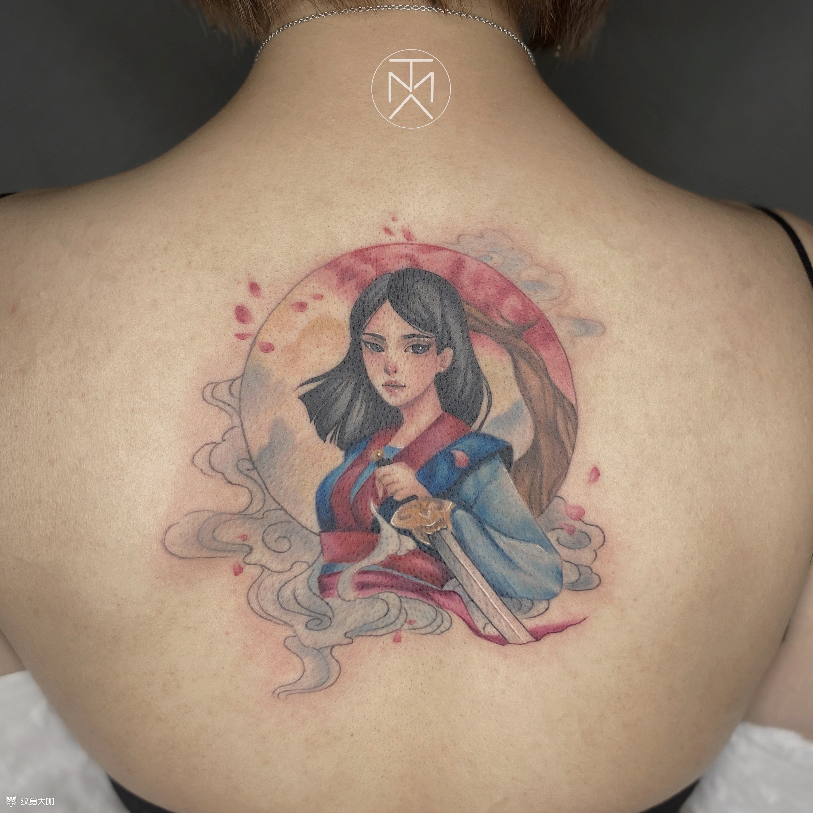 花木兰_纹身图案手稿图片_司嘉的纹身作品集