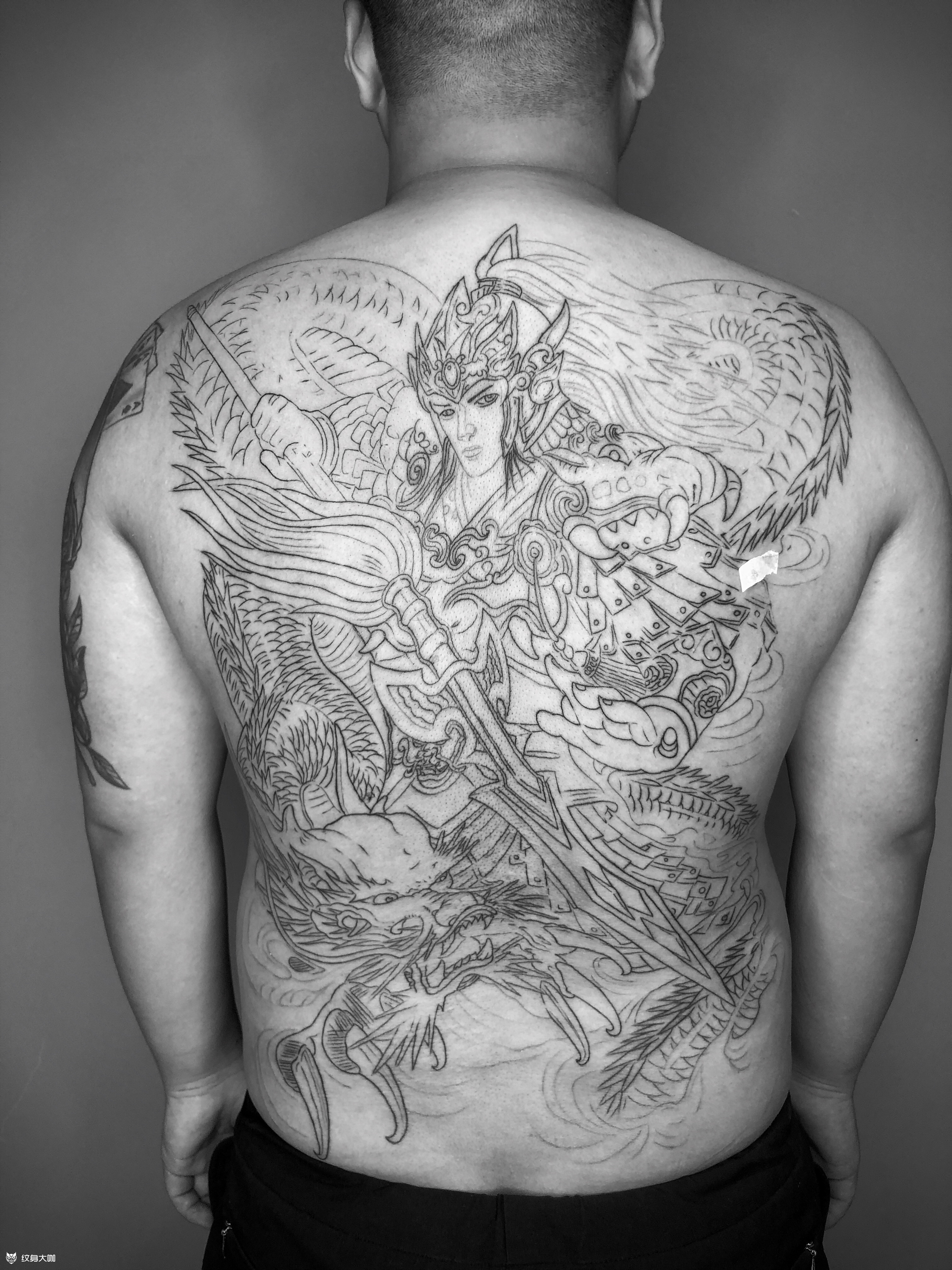 赵子龙线条恢复后上色