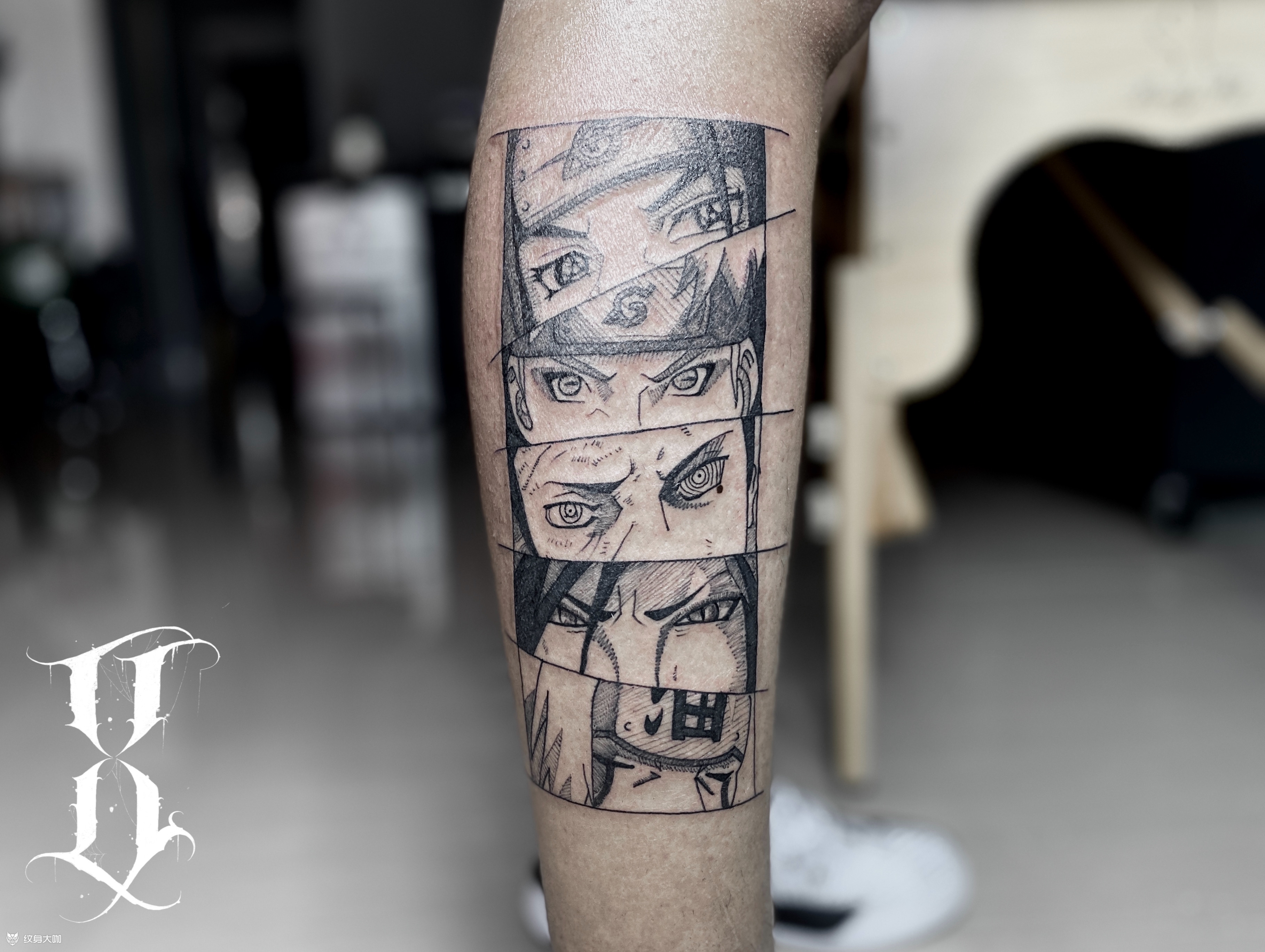 火影忍者_纹身图案手稿图片_黑胖的纹身作品集