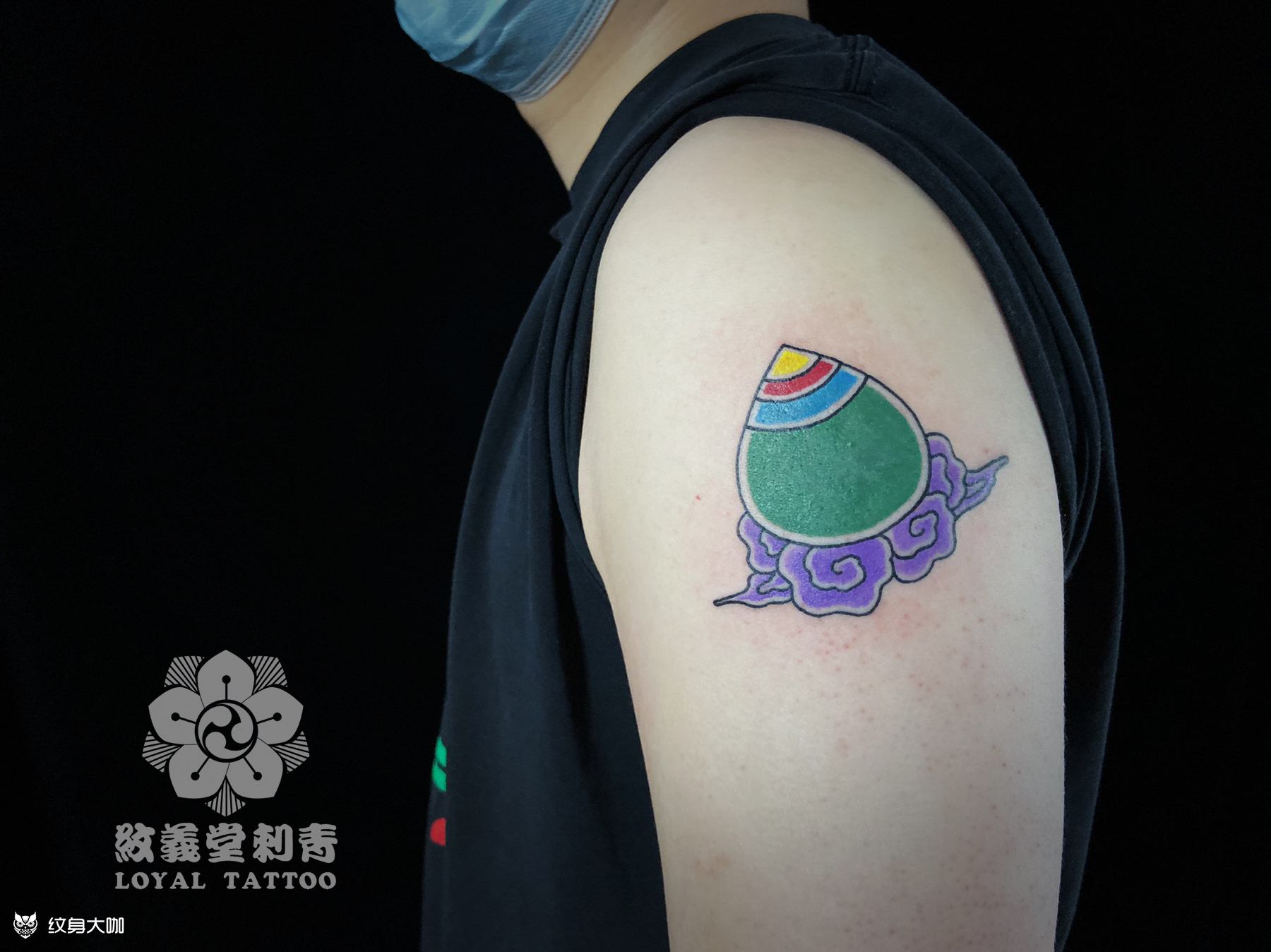 宝珠_纹身图案手稿图片_李振的纹身作品集