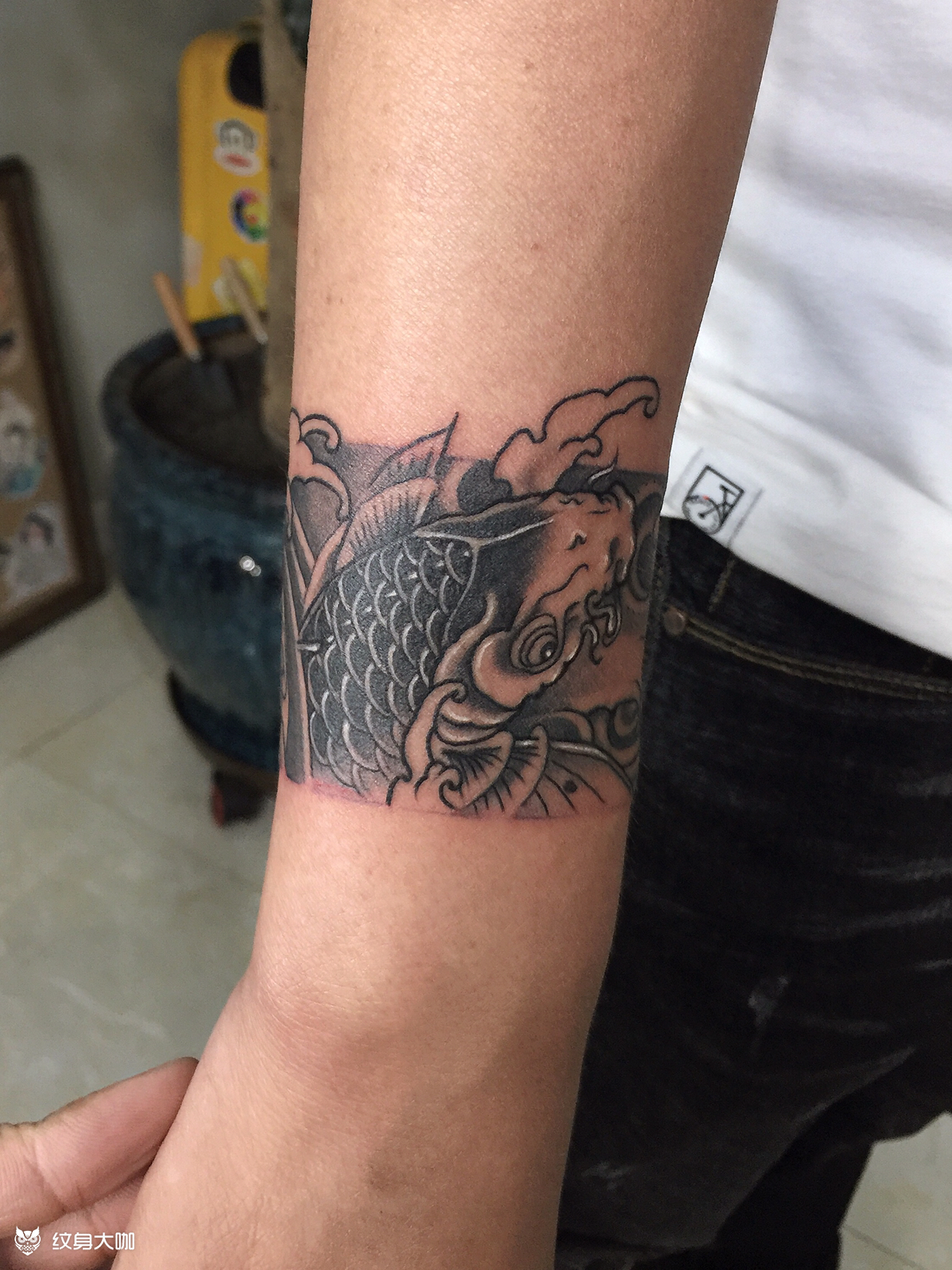 传统手环_纹身图案手稿图片_韩旭的纹身作品集