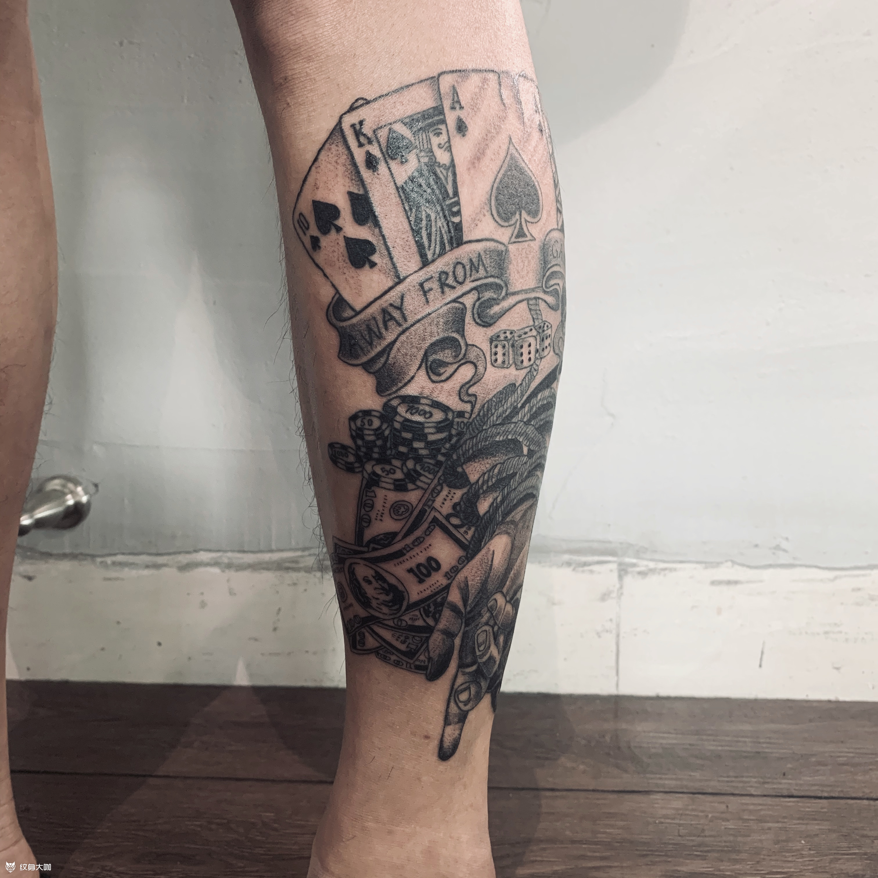 原创戒赌题材作品_纹身图案手稿图片_陈浩的纹身作品集