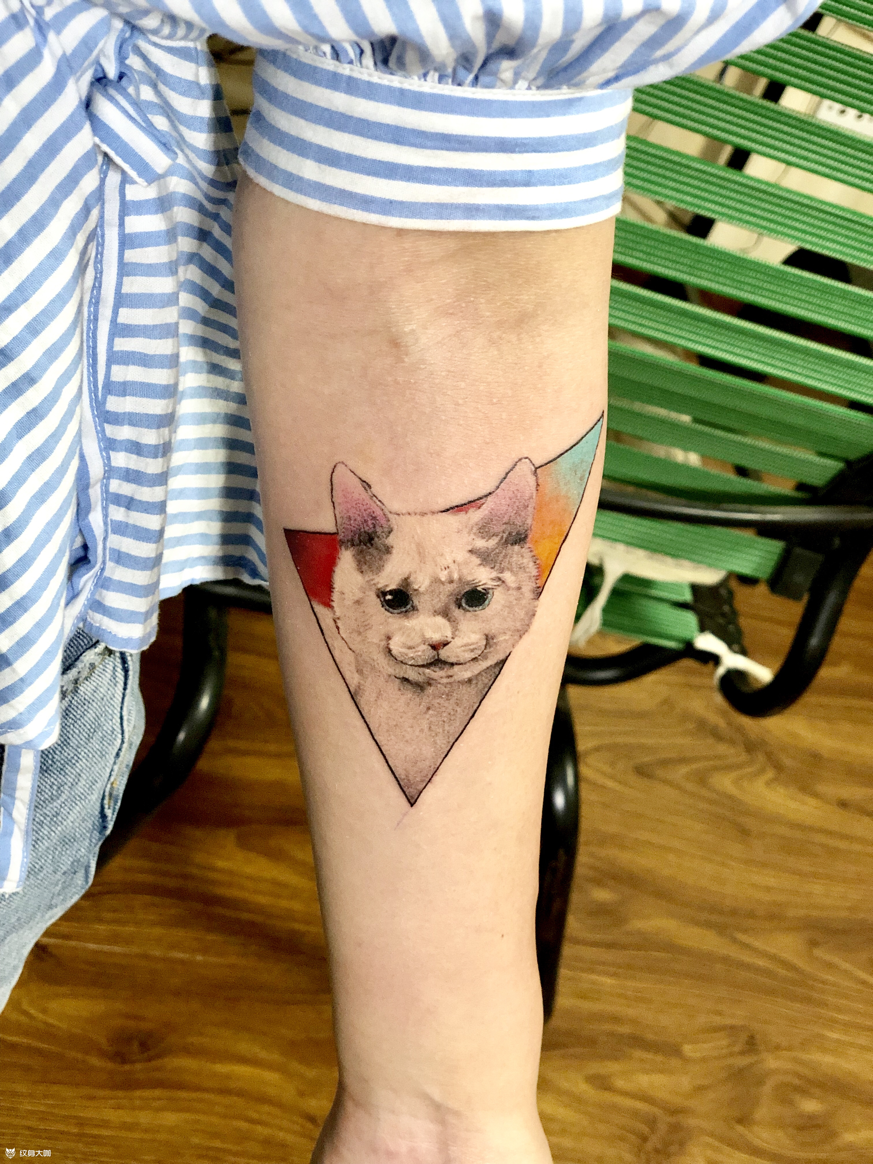 波斯猫_纹身图案手稿图片_杨四的纹身作品集